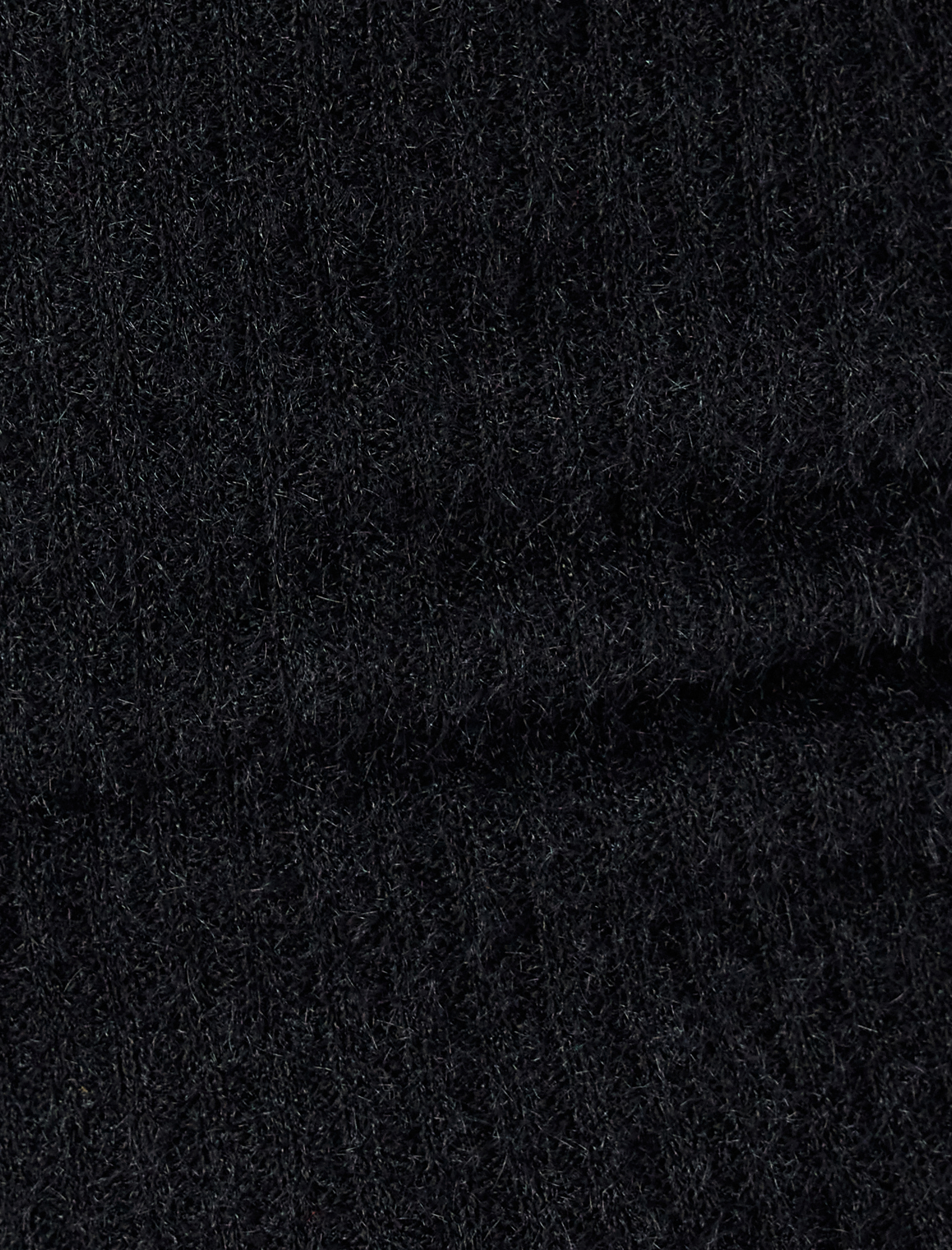   Slim Fit Uzun Kollu Omzu Açık Peluş Kazak