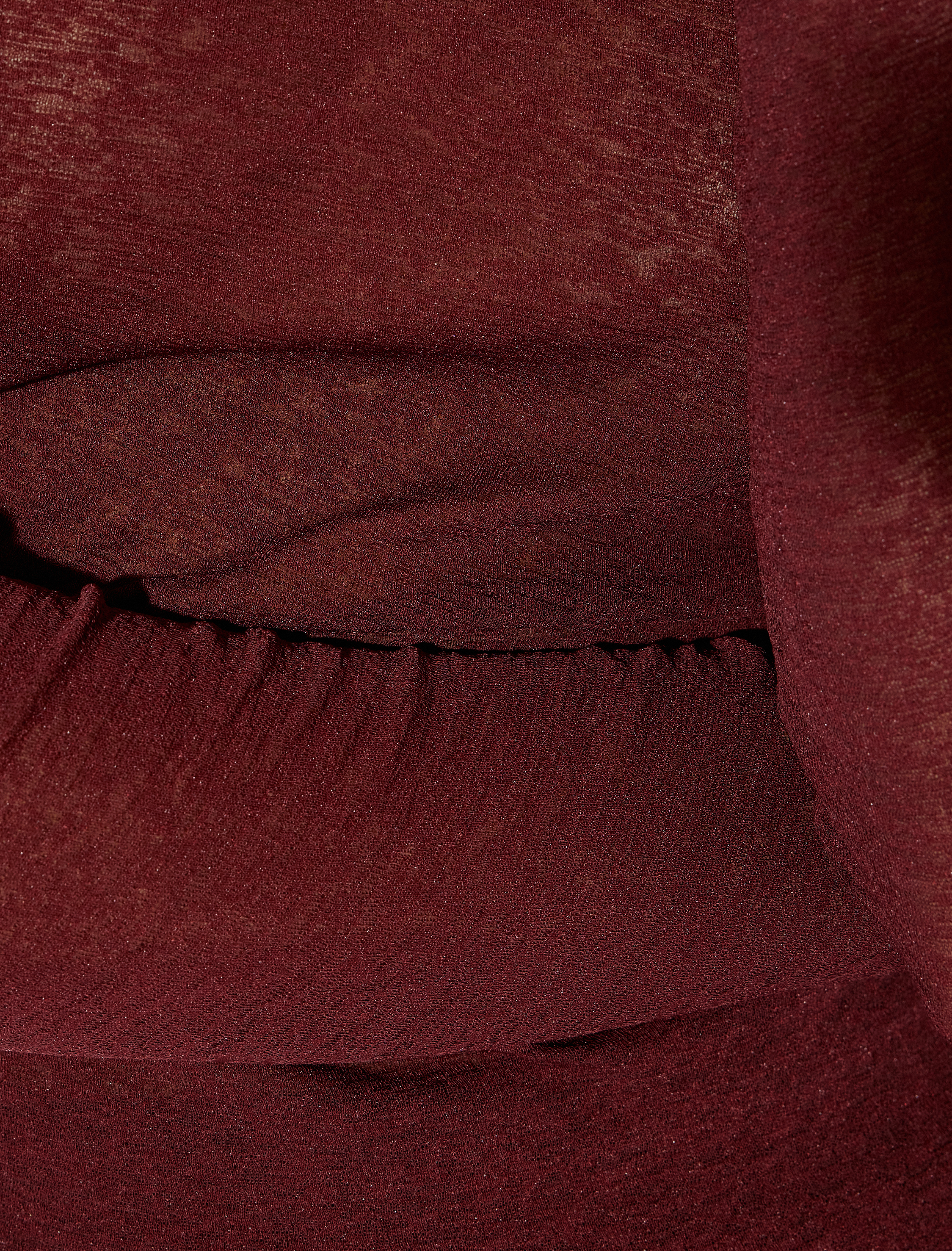   Balıkçı Yaka Yarı Transparan Uzun Kollu Body