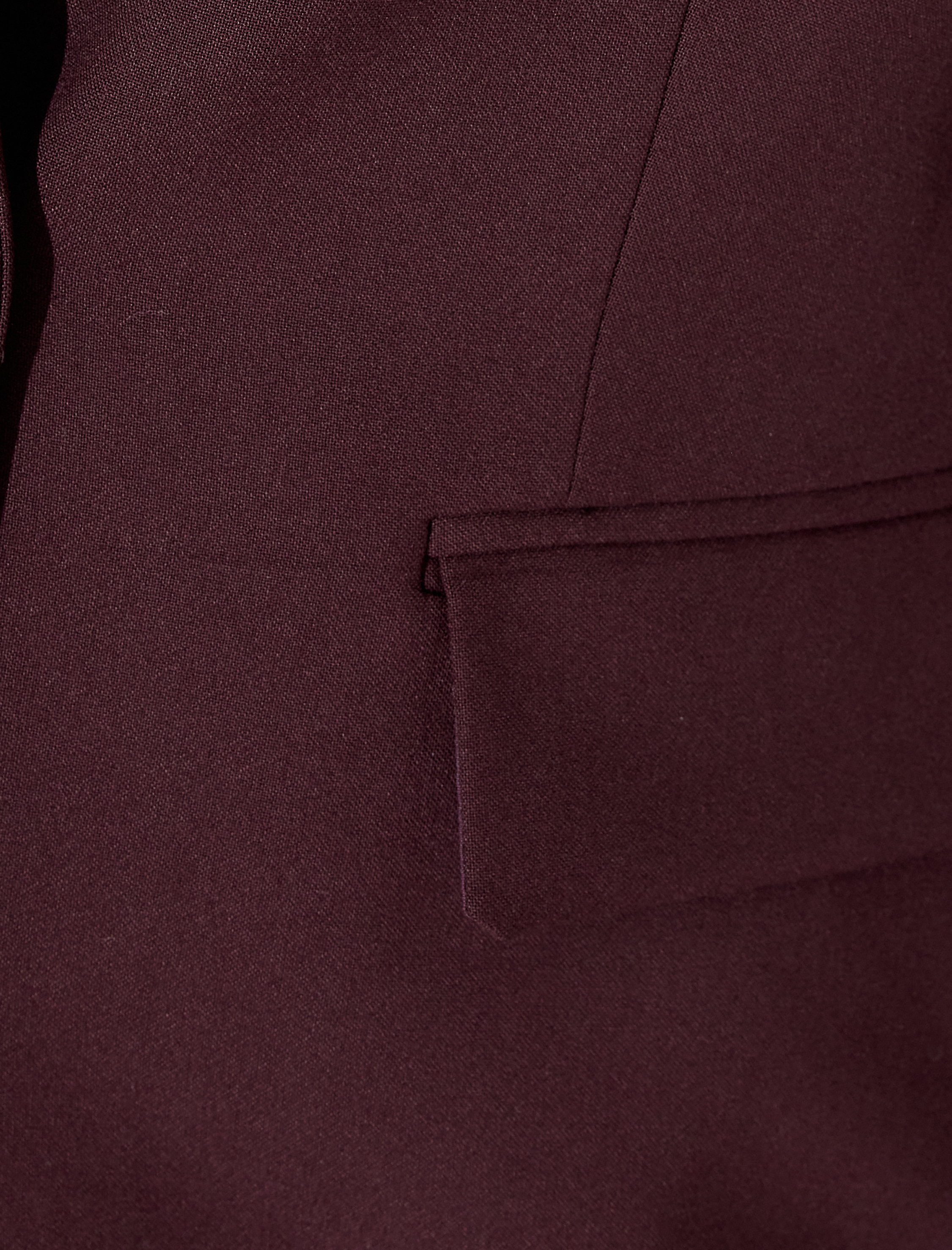   Blazer Ceket Kruvaze Kalça Boy Düğmeli Kapaklı Cepli