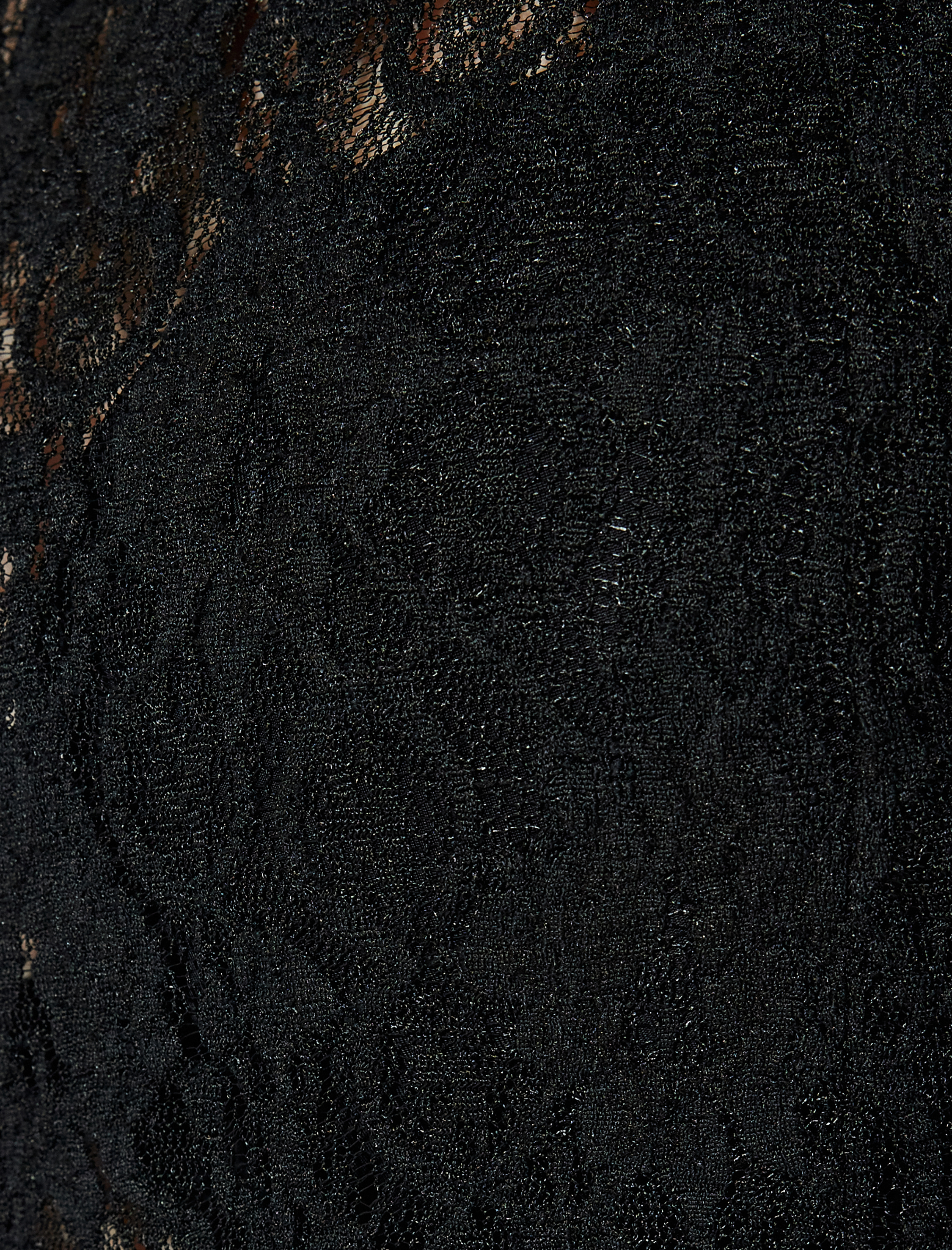   Koton X Sibil Çetinkaya - Uzun Kollu Slim Fit Transparan Dantelli Uzun Elbise