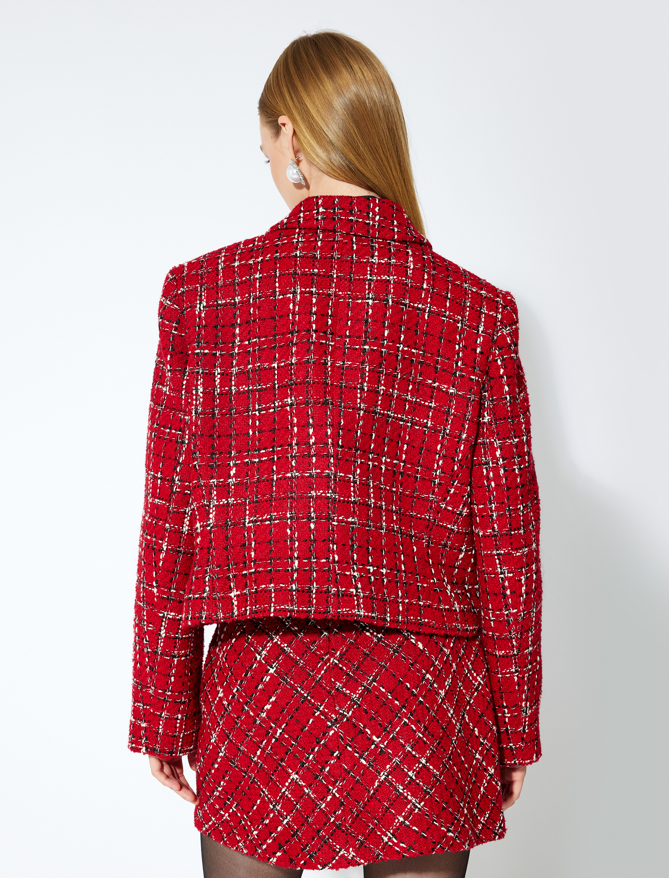   Koton X Sibil Çetinkaya - Tüvit Ceket Kapaklı Cep Detaylı Düğmeli