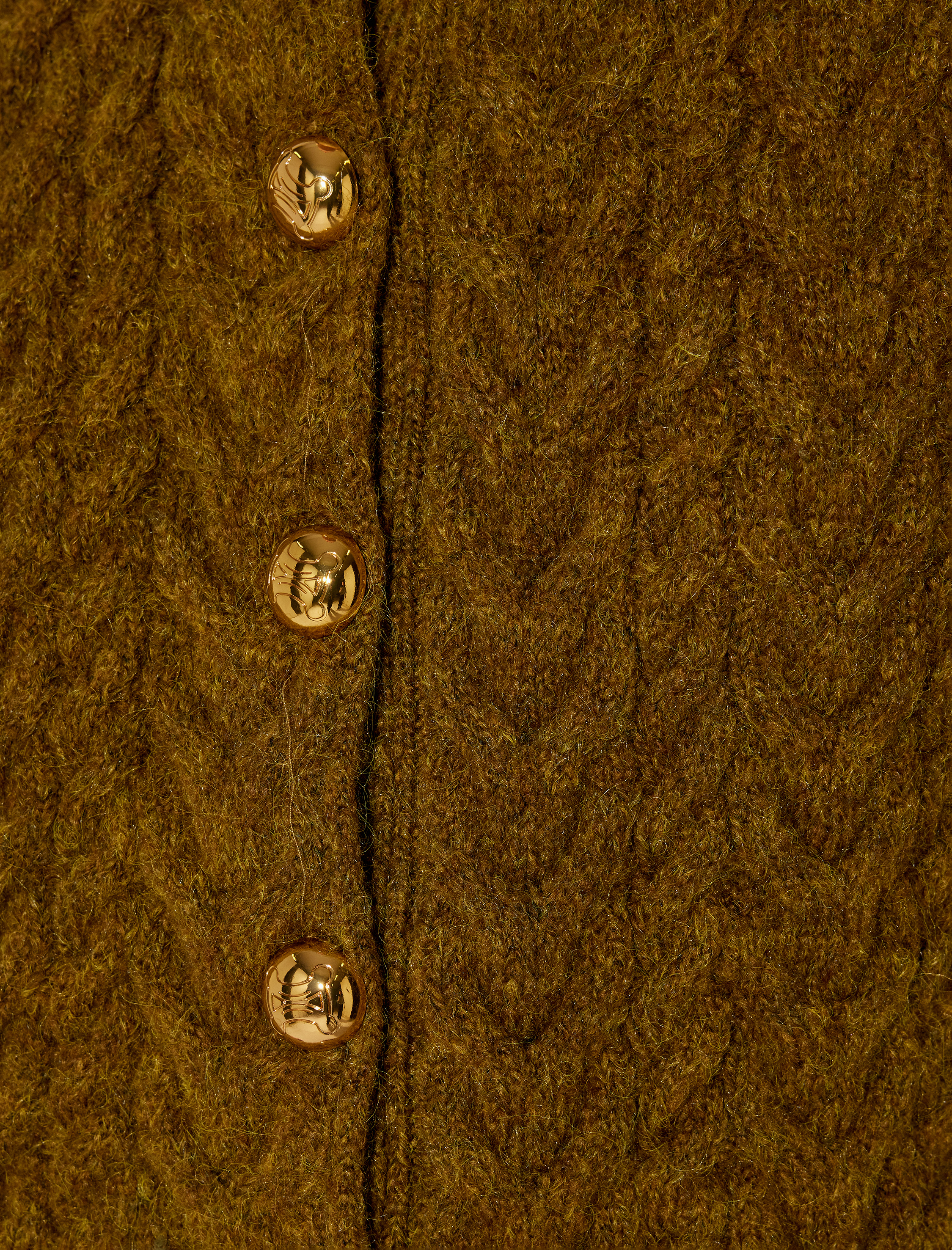   Koton X Melis Ağazat - Bisiklet Yaka Kısa Kollu Saç Örgü Hırka