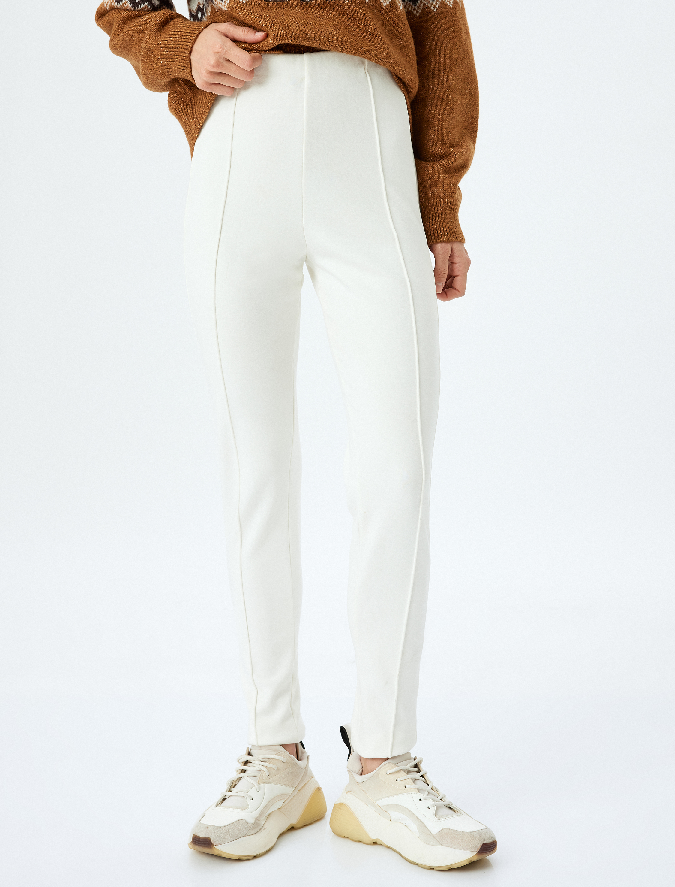   Kalın Nervürlü Polar Kayak Tayt