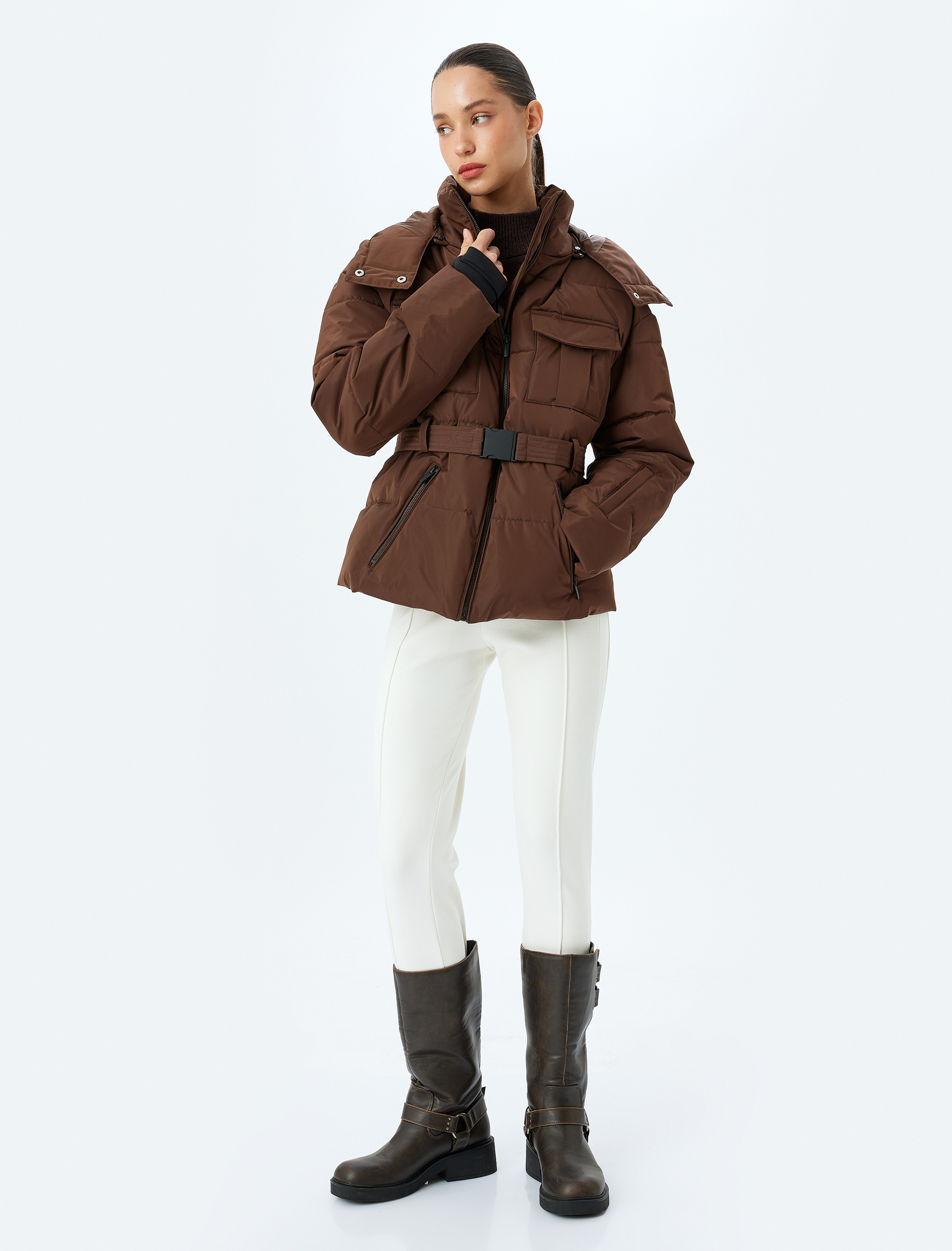   Kalın Nervürlü Polar Kayak Tayt