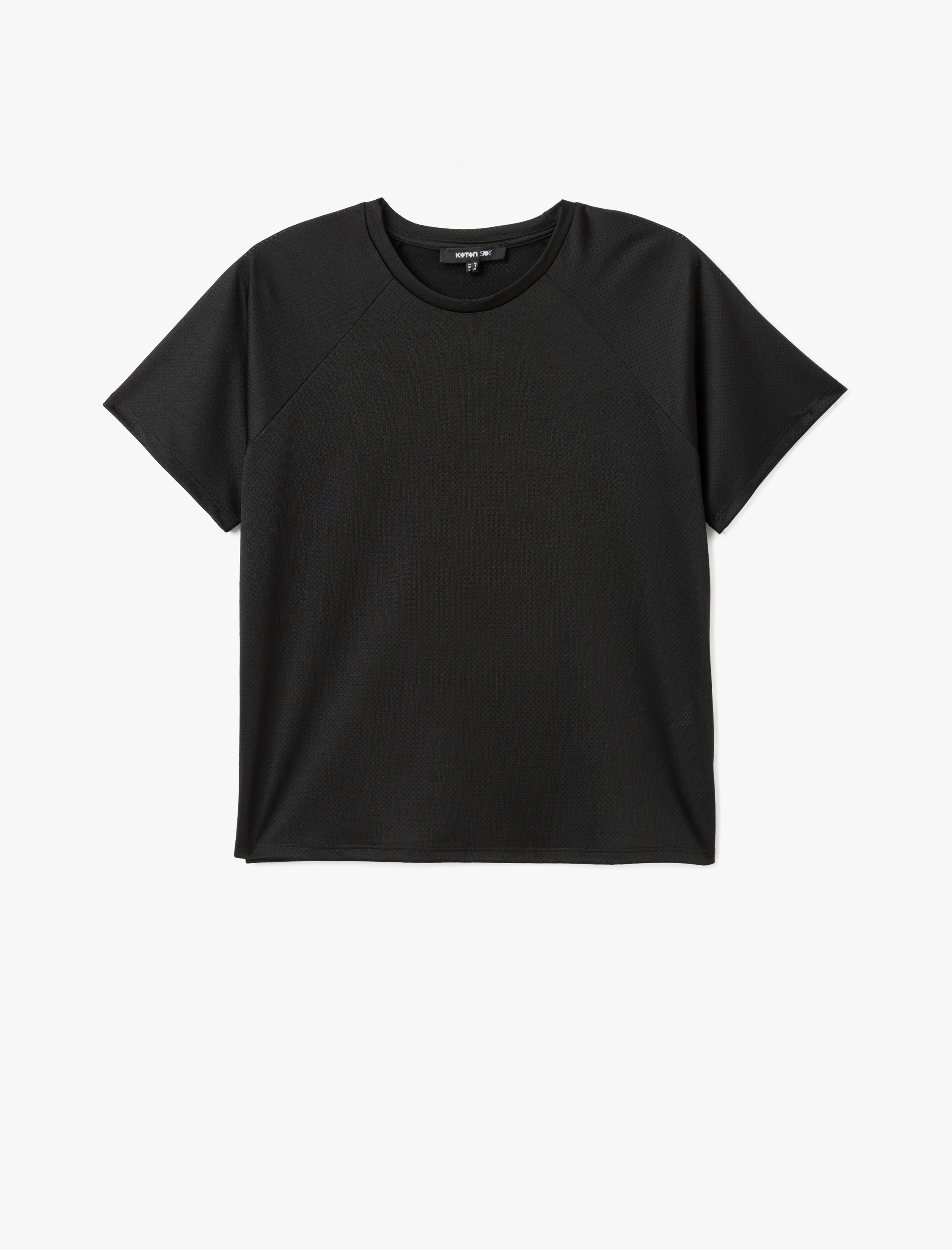   Slim Fit Kısa Kollu Bisiklet Yaka Spor Tişört