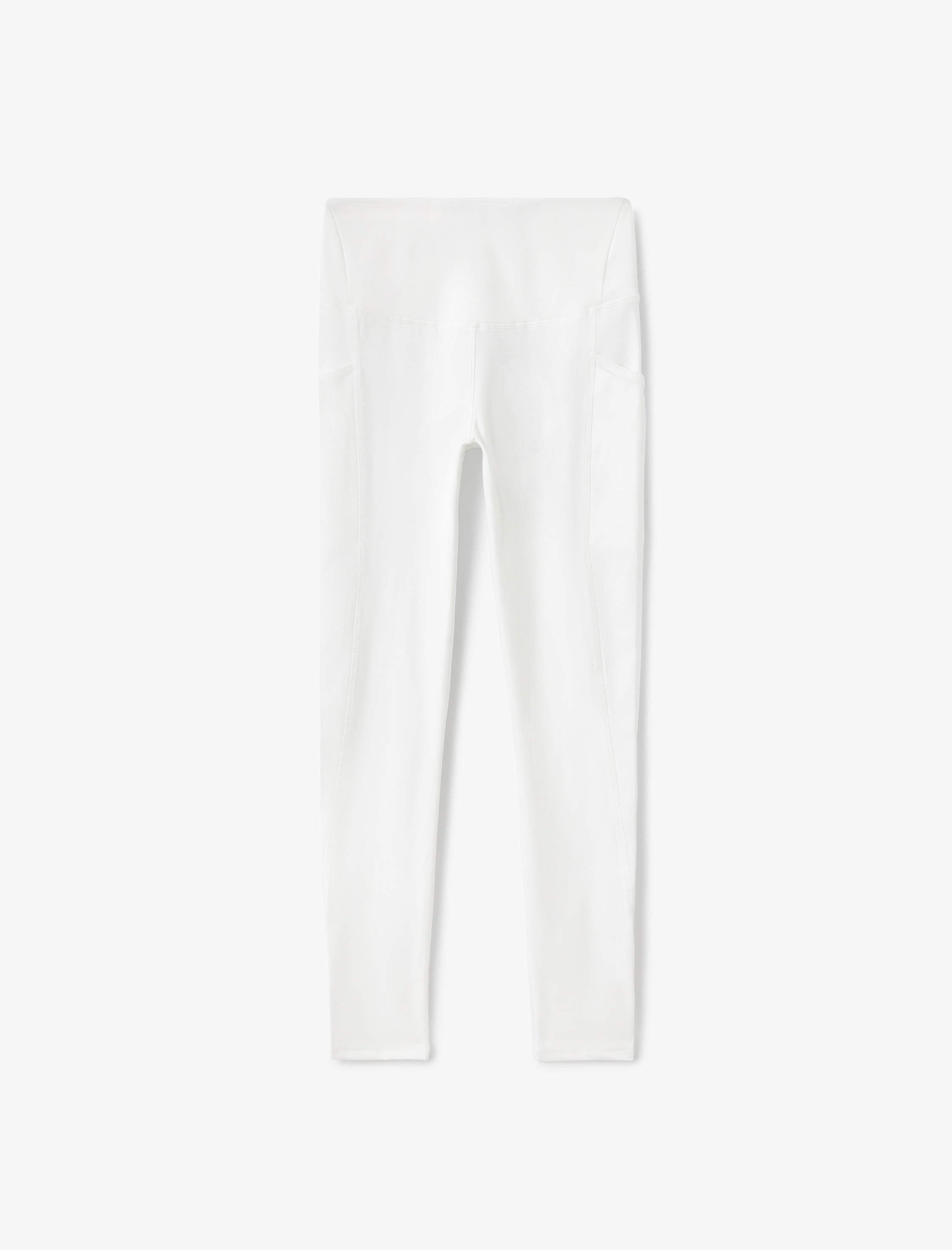   Yüksek Bel Cepli Dikiş Detaylı Slim Fit Spor Tayt