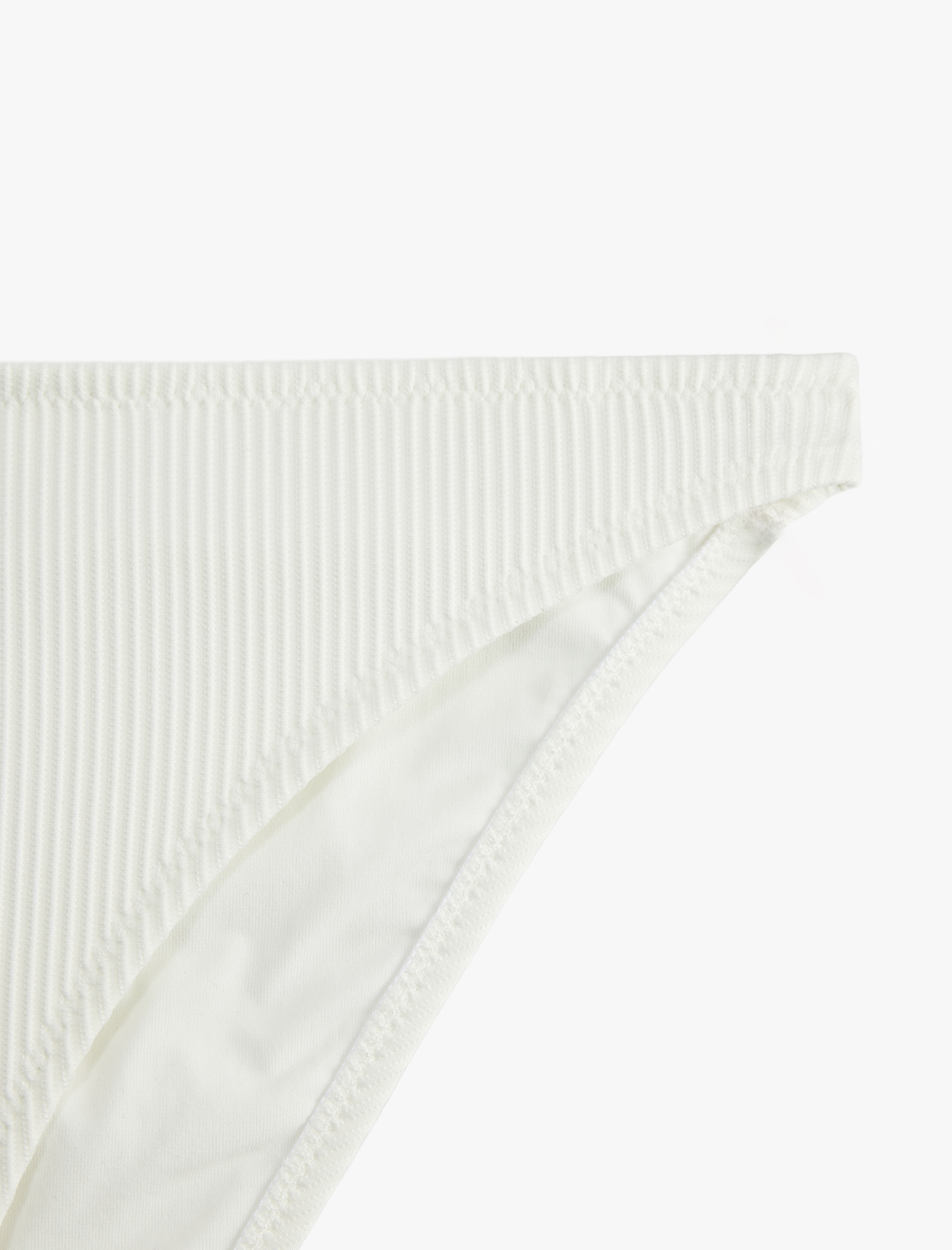   Straight Fit Dokulu Bikini Altı