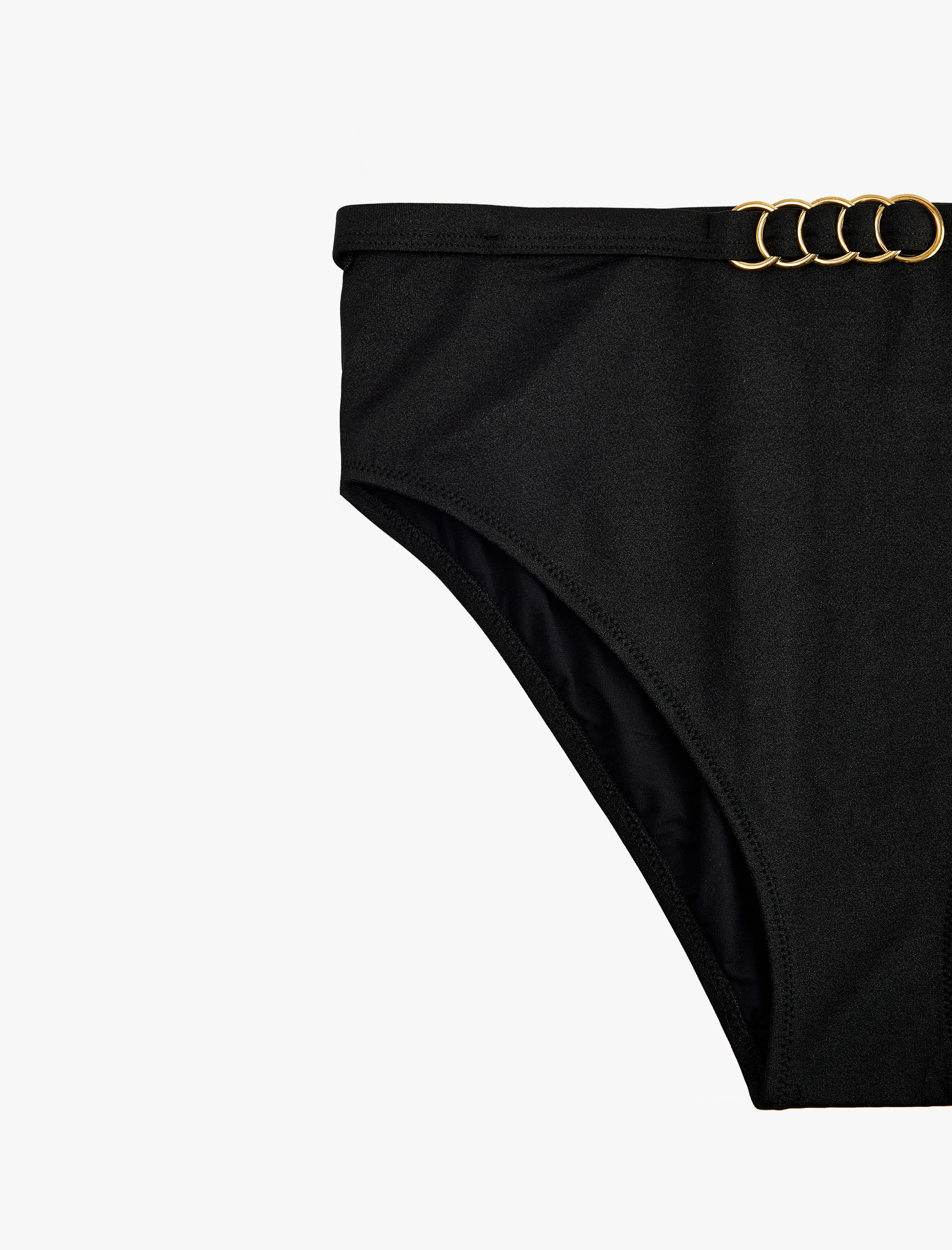   Aksesuar Detaylı Yüksek Bel Bikini Altı