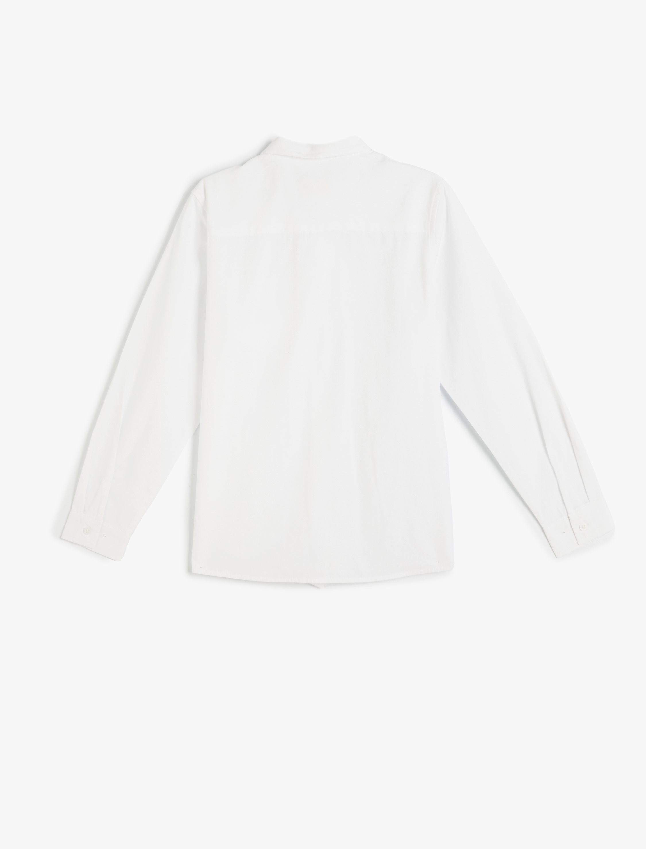  Erkek Çocuk Klasik Yaka Uzun Kollu Kravat Detaylı Gömlek