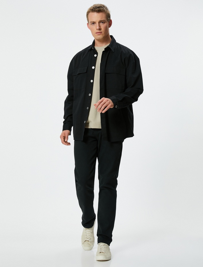  Slim Straight Fit Kot Pantolon - Chadwick Jean