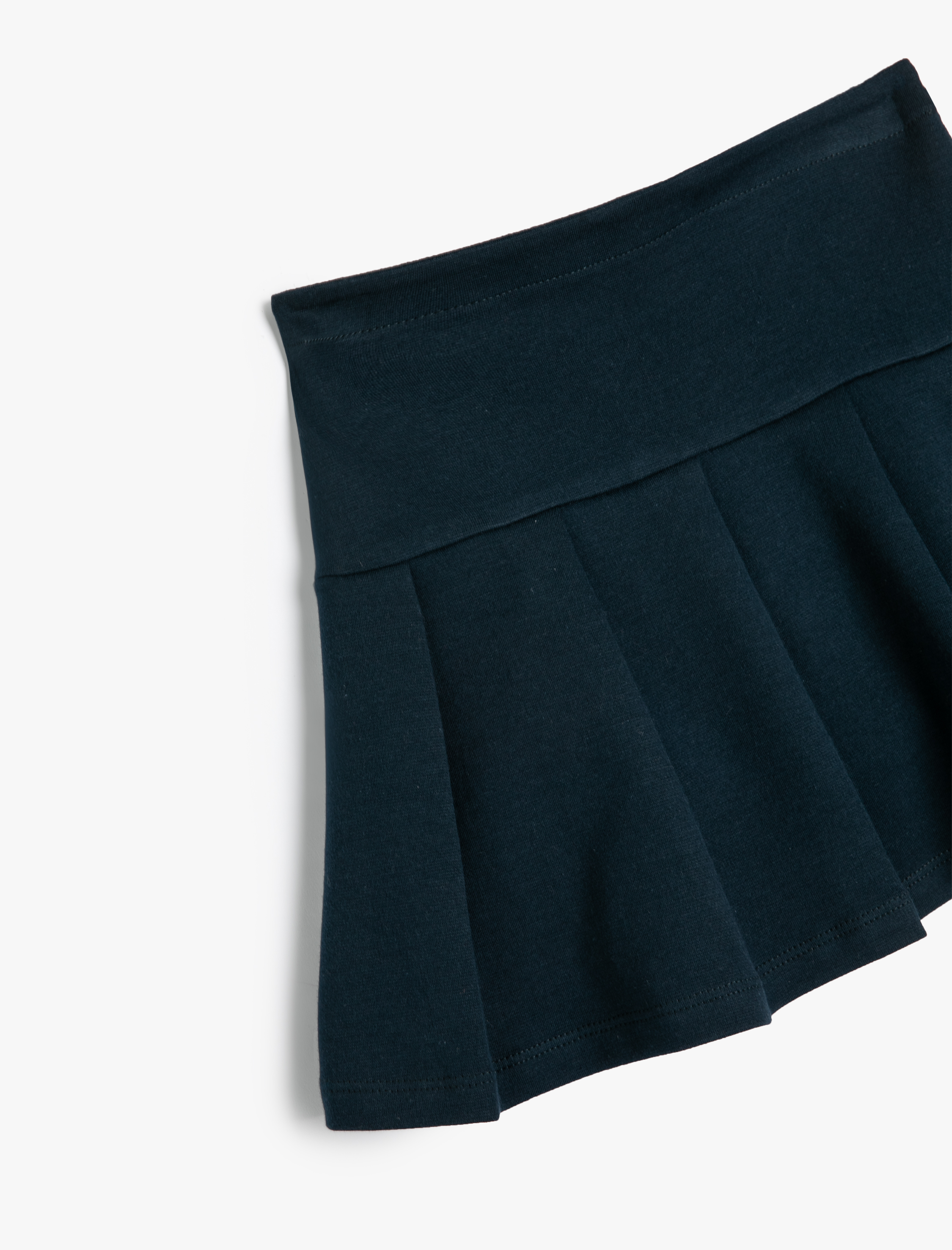  Kız Çocuk Pamuklu Basic Pileli Etek