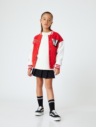 Pamuklu Basic Pileli Etek