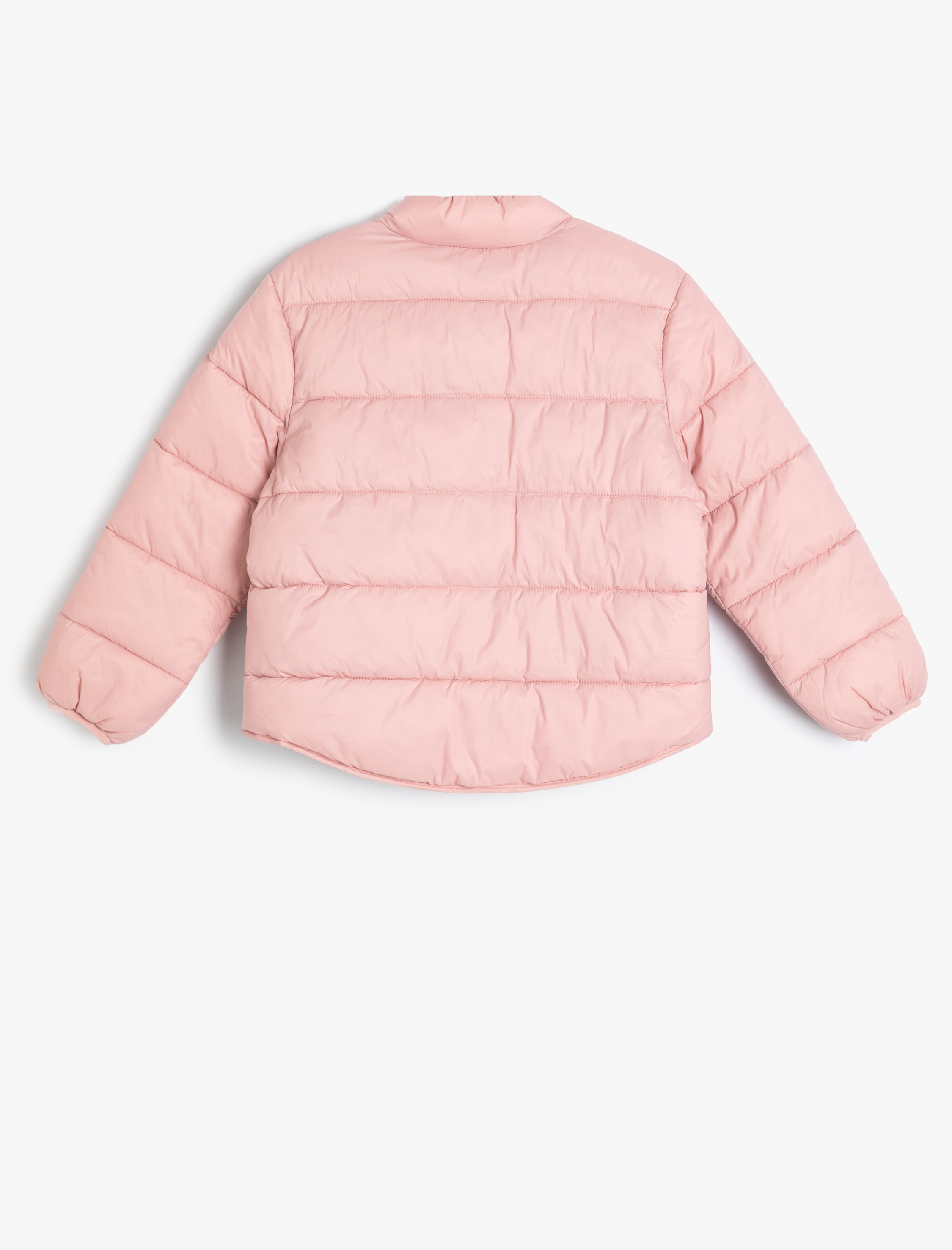  Kız Çocuk Şişme Mont Çıtçıt Kapamalı Dik Yaka