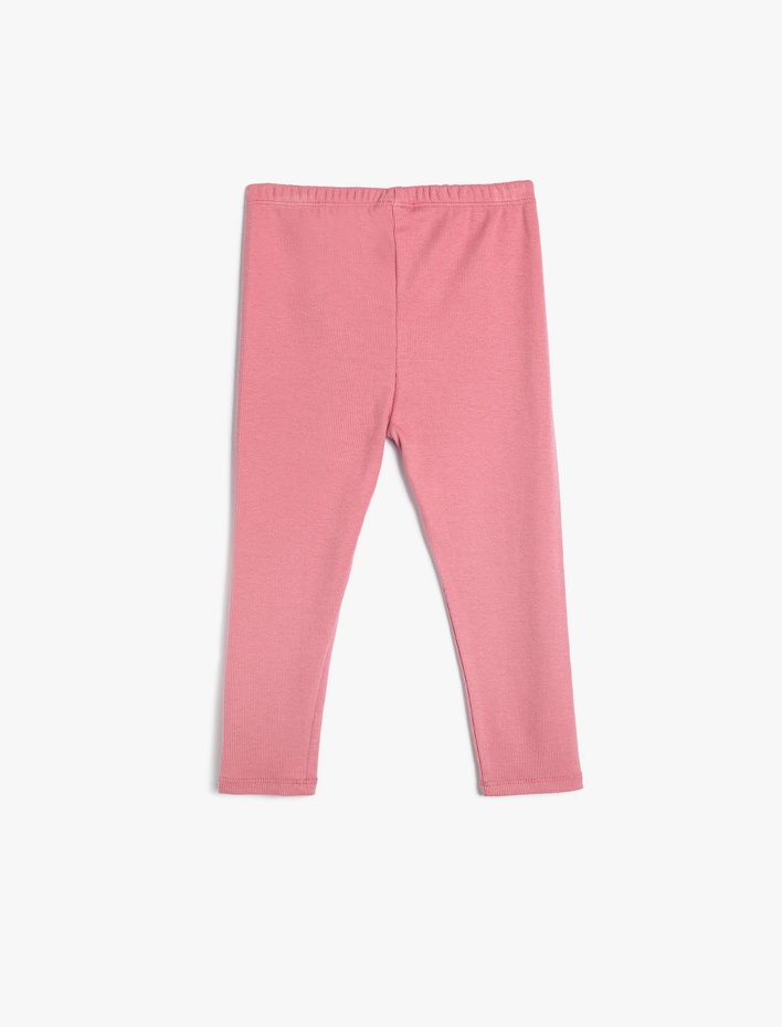 Kız Bebek Basic Tayt Ribanalı Pamuklu