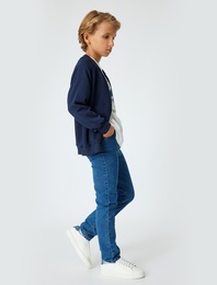 Cep Detaylı Pamuklu Fermuarlı Sweatshirt