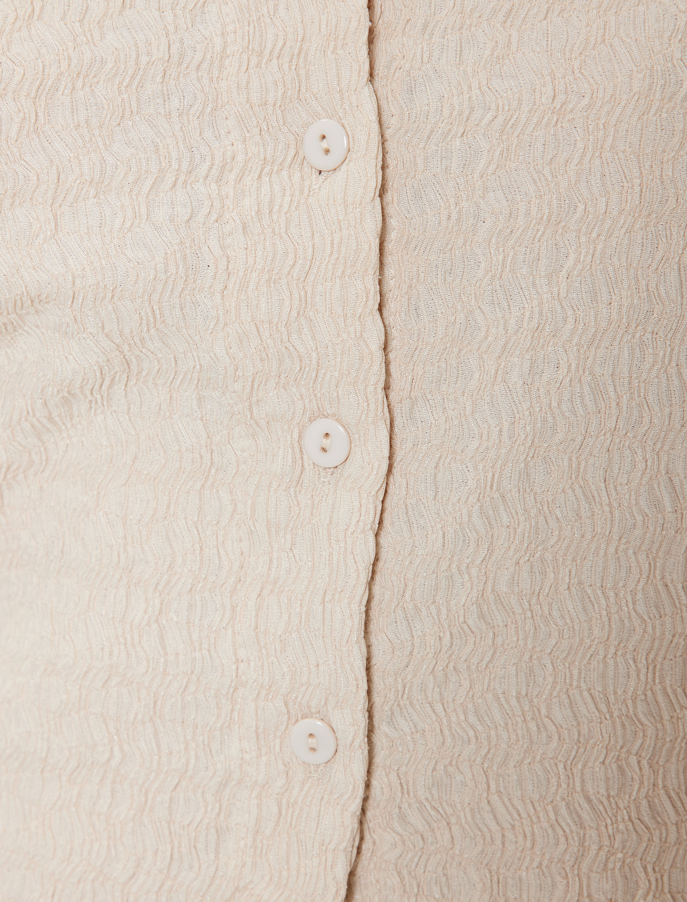   Uzun Kollu Dokulu Düğmeli Gömlek Yaka Tişört Bürümcük