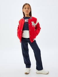 Basic Eşofman Altı Nervürlü Beli Lastikli Şardonlu