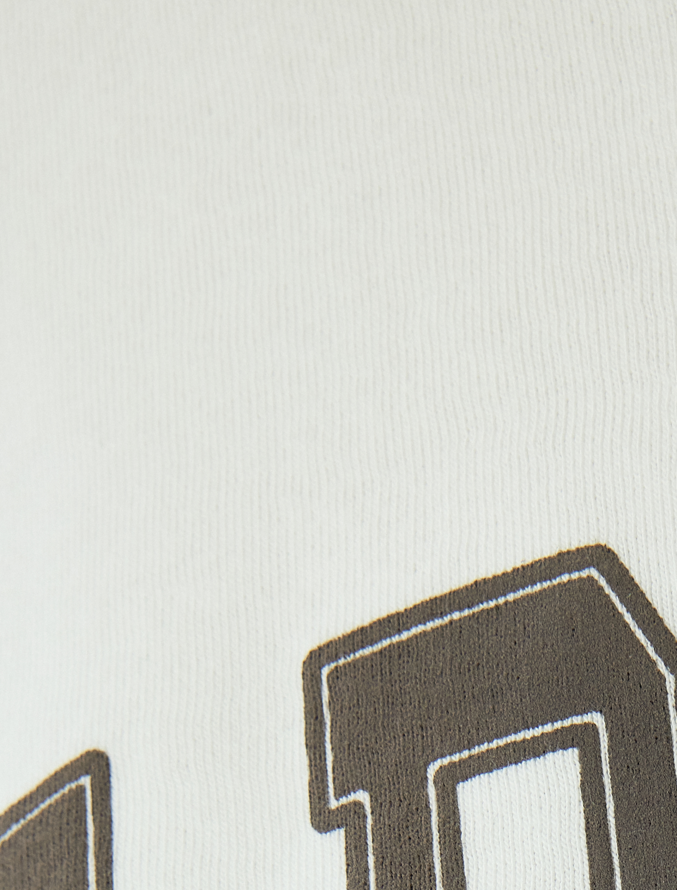   Oversize Bisiklet Yaka Kolej Baskılı Şardonlu Sweatshirt