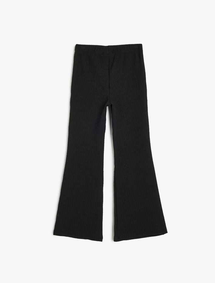 Kız Çocuk İspanyol Paça Pantolon Beli Lastikli