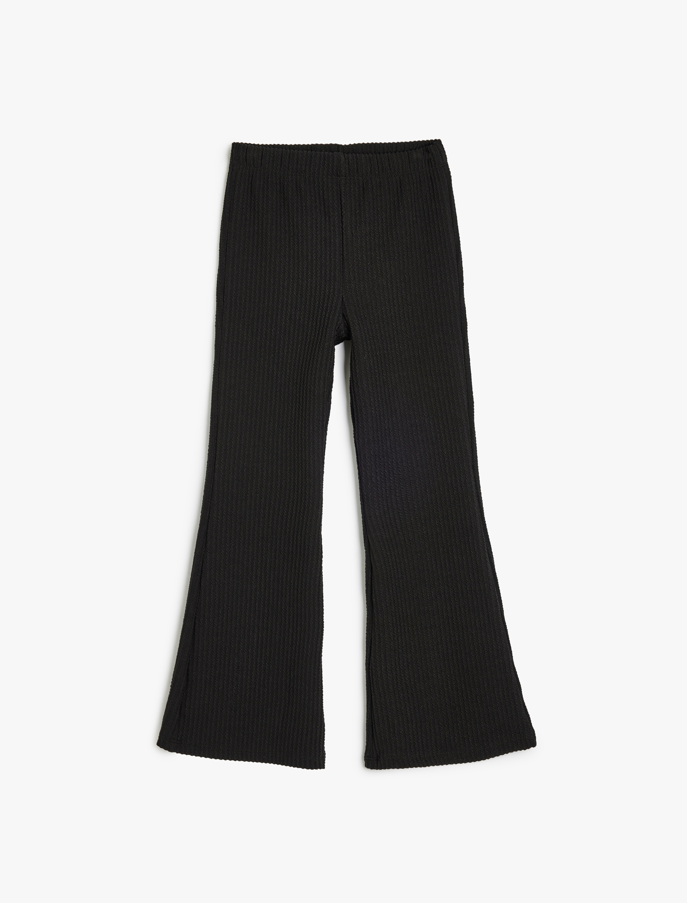  Kız Çocuk İspanyol Paça Pantolon Beli Lastikli