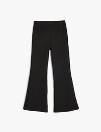 İspanyol Paça Pantolon Beli Lastikli