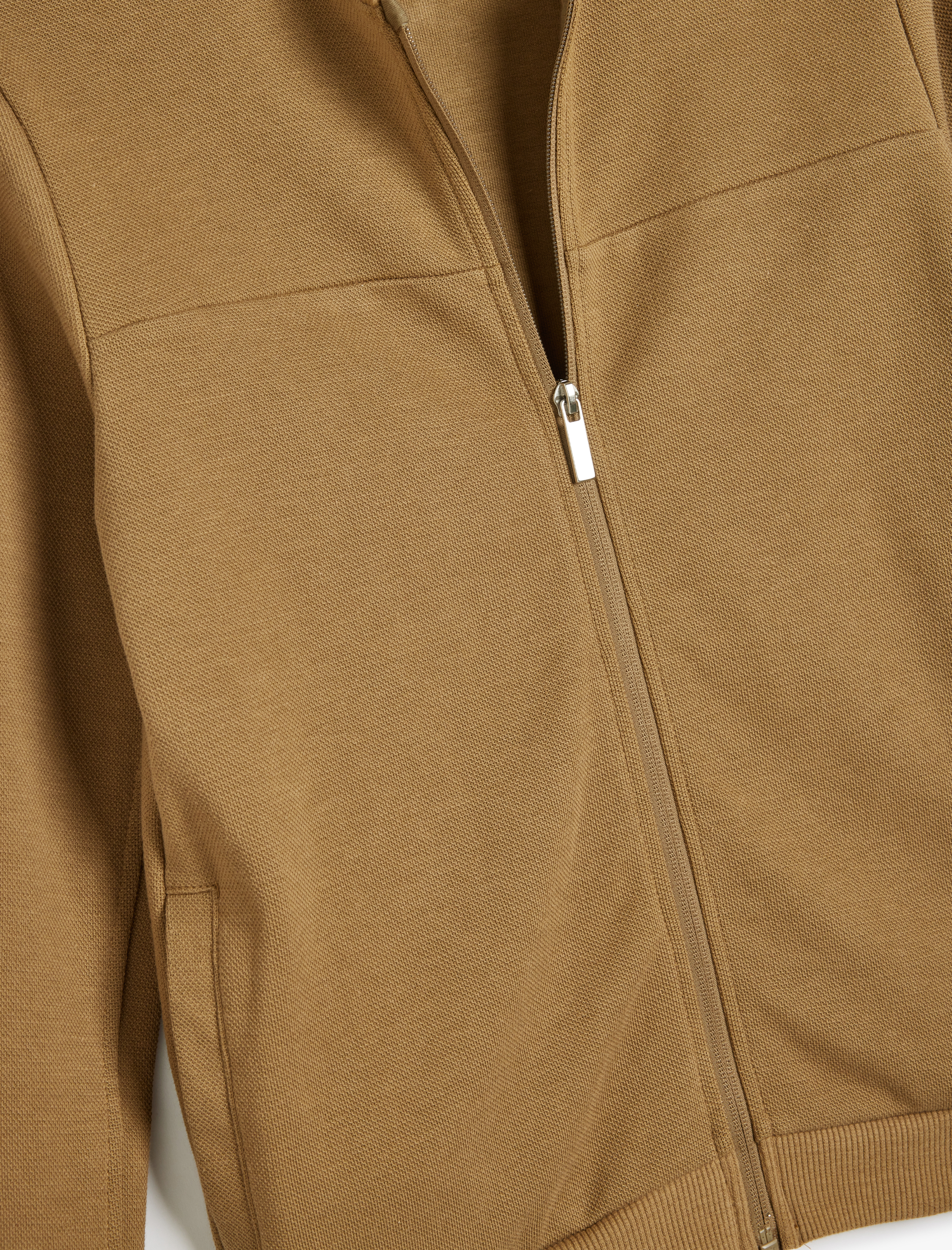  Erkek Çocuk Yuvarlak Yaka Fermuar Kapamalı Pamuklu Ceket