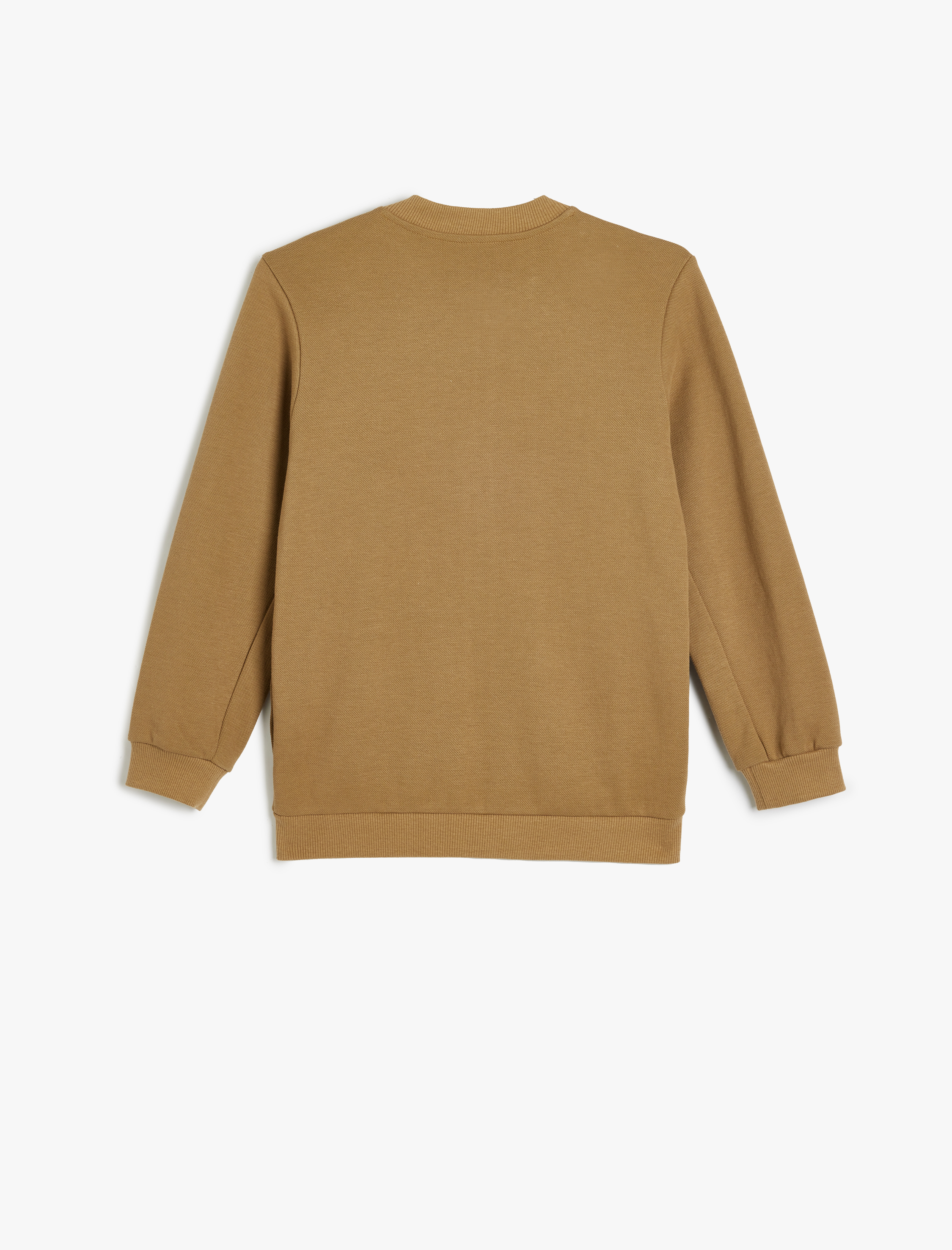  Erkek Çocuk Yuvarlak Yaka Fermuar Kapamalı Pamuklu Ceket