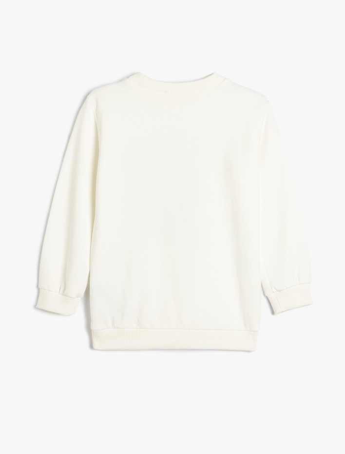 Erkek Çocuk Şardonlu Uzun Kollu Şehir Baskılı Sweatshirt