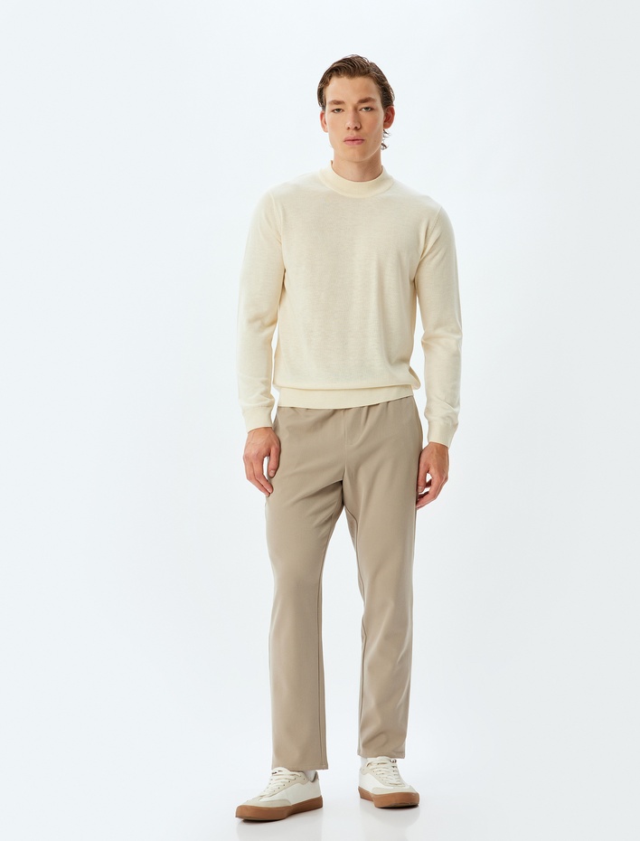  Triko Kazak Yarım Balıkçı Yaka Basic