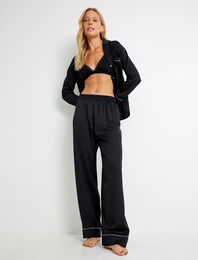 Pijama Altı Düz Paça Bol Kalıp Beli Lastikli