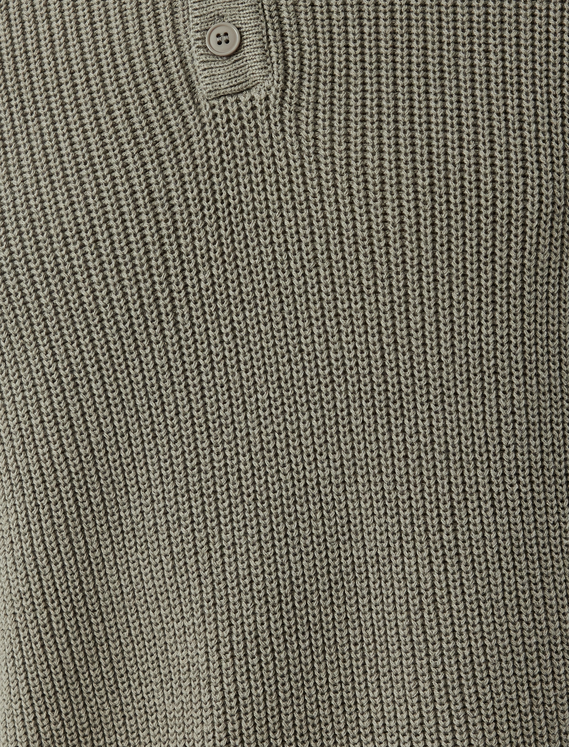   Kışlık Triko Kazak Polo Yaka Basic Düğmeli Pamuklu