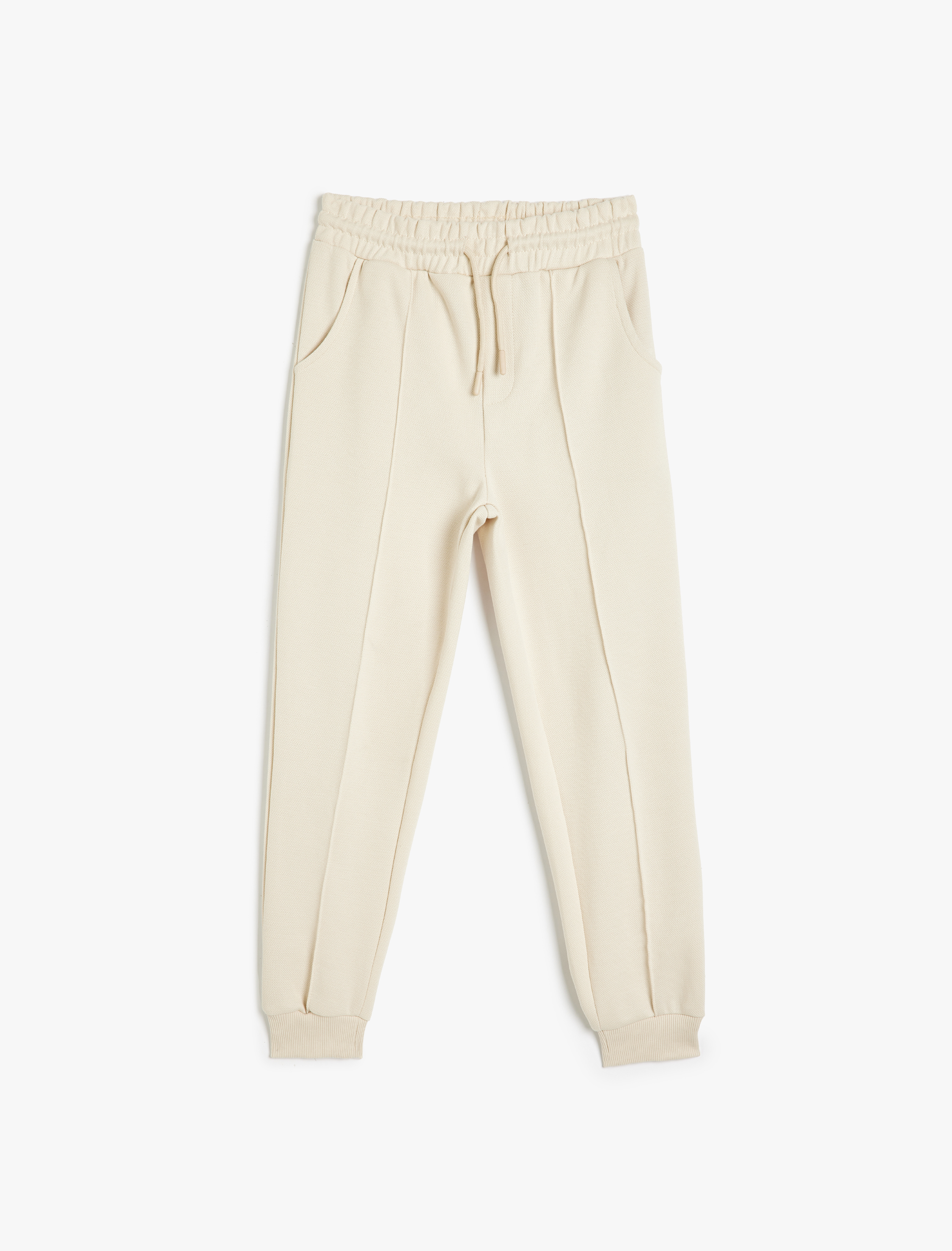  Erkek Çocuk Basic Jogger Eşofman Altı Beli Bağlamalı Şardonlu