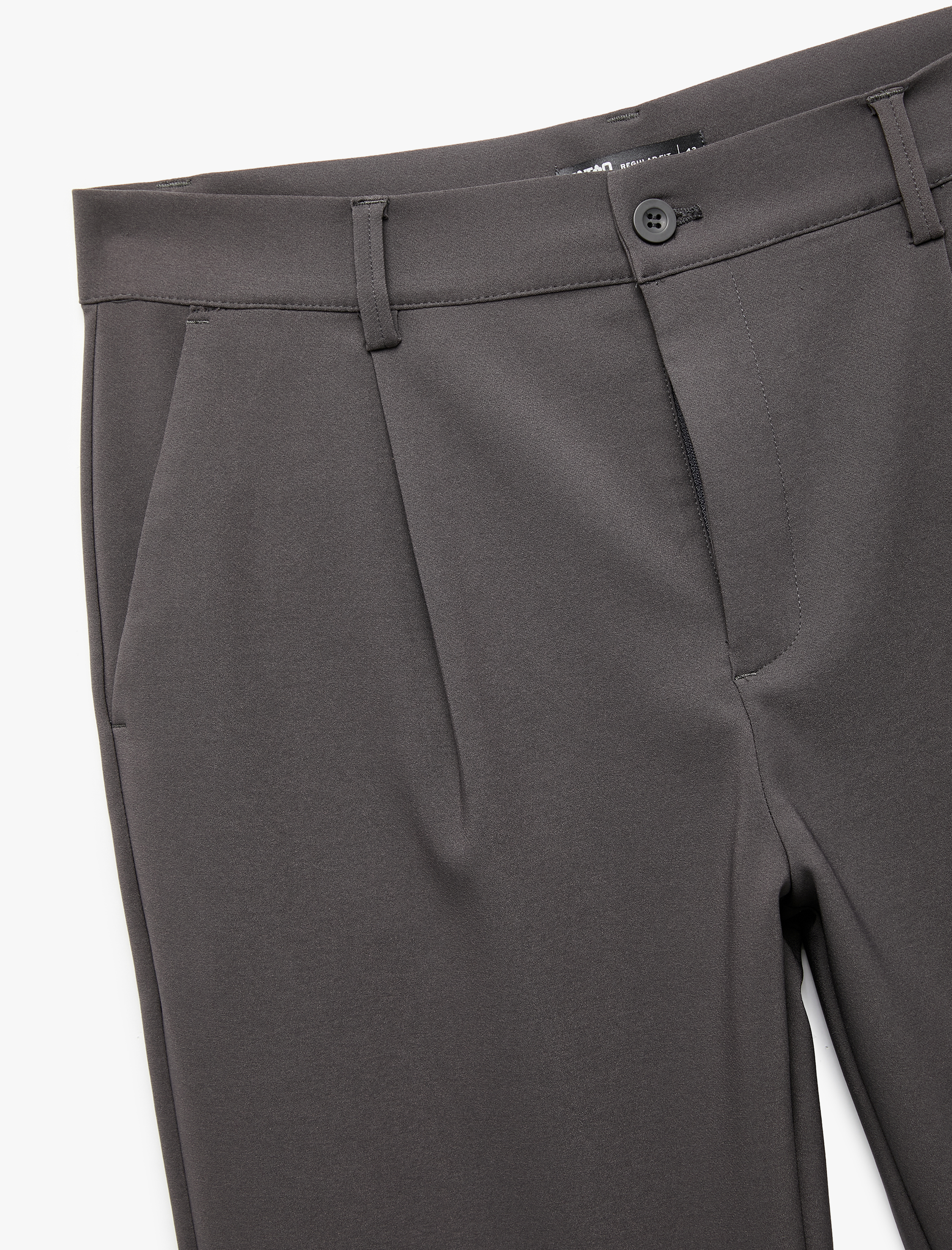   Cep Detaylı Pileli Bol Pantolon