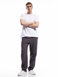 Cep Detaylı Pileli Bol Pantolon