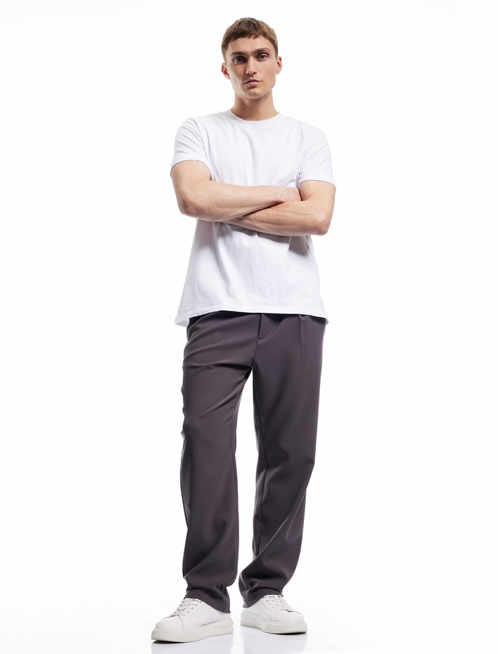  Cep Detaylı Pileli Bol Pantolon