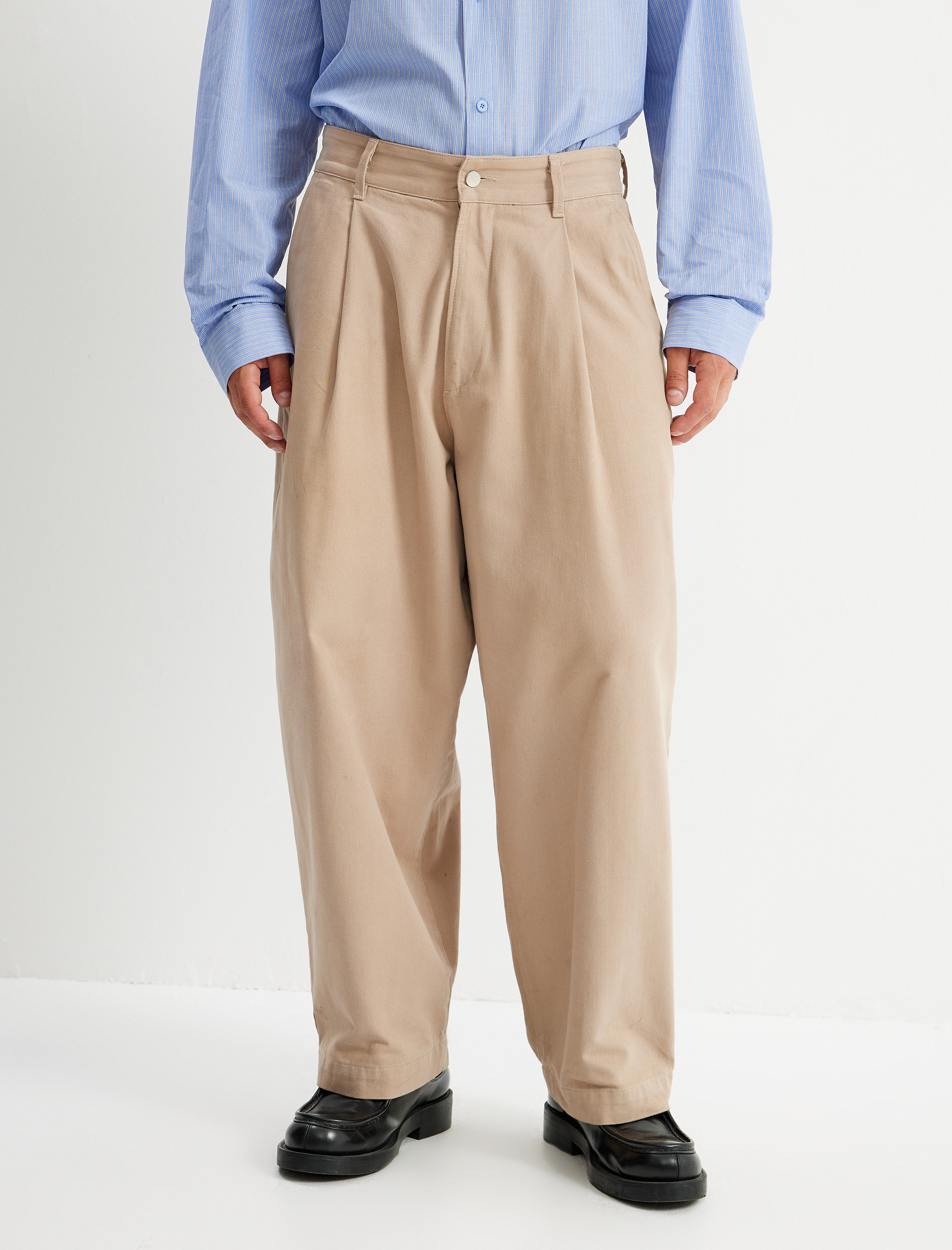 Bol Pantolon Chino Cep Detaylı - Görsel 4