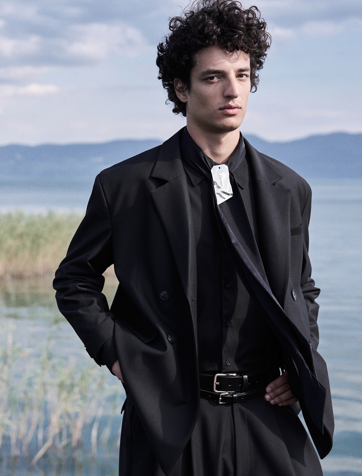  Blazer Ceket Kruvaze Yaka Düğmeli Kapaklı Cep Detaylı Viskon Karışımlı