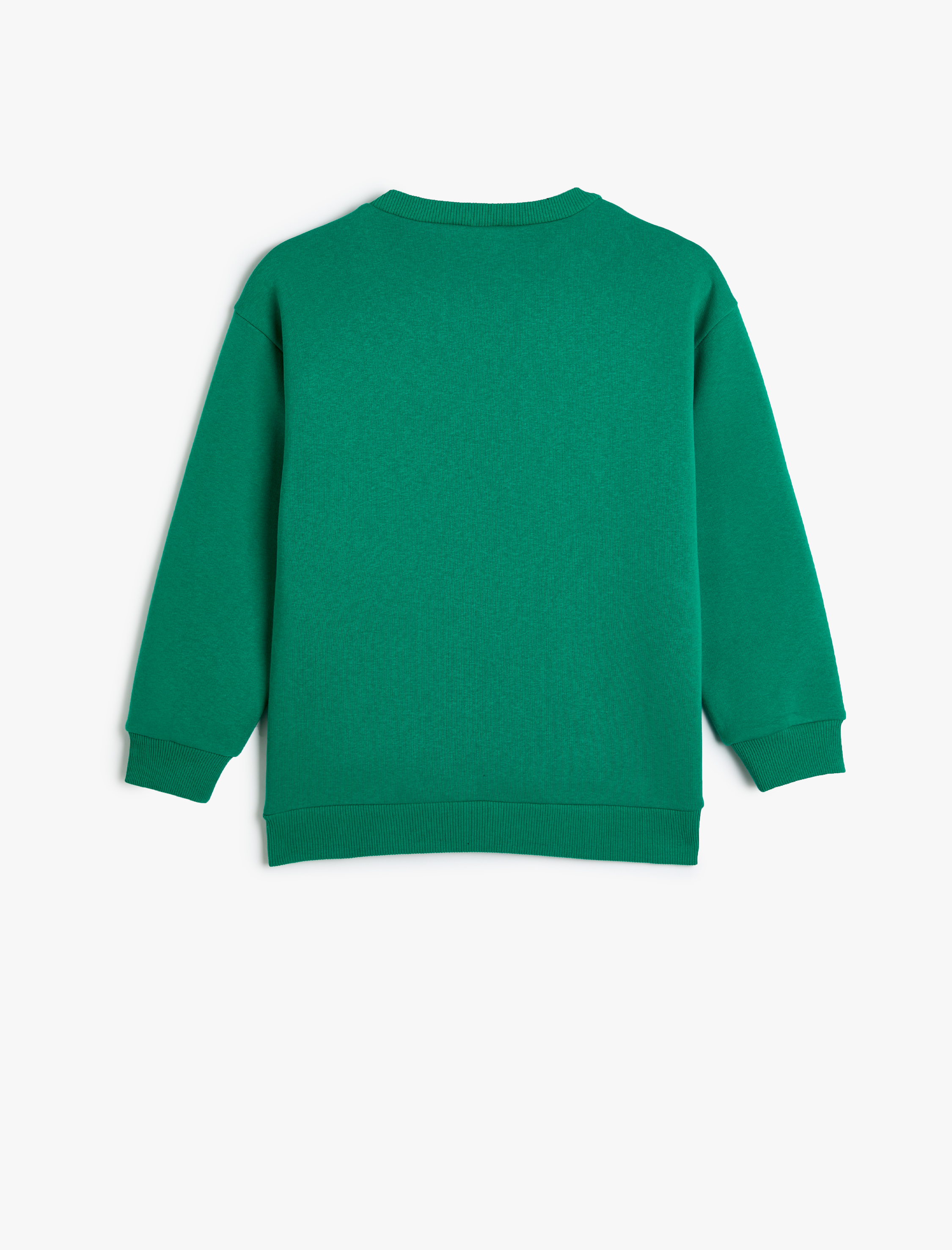  Erkek Çocuk Uzun Kollu Bisiklet Yaka Yılbaşı Temalı Şardonlu Sweatshirt