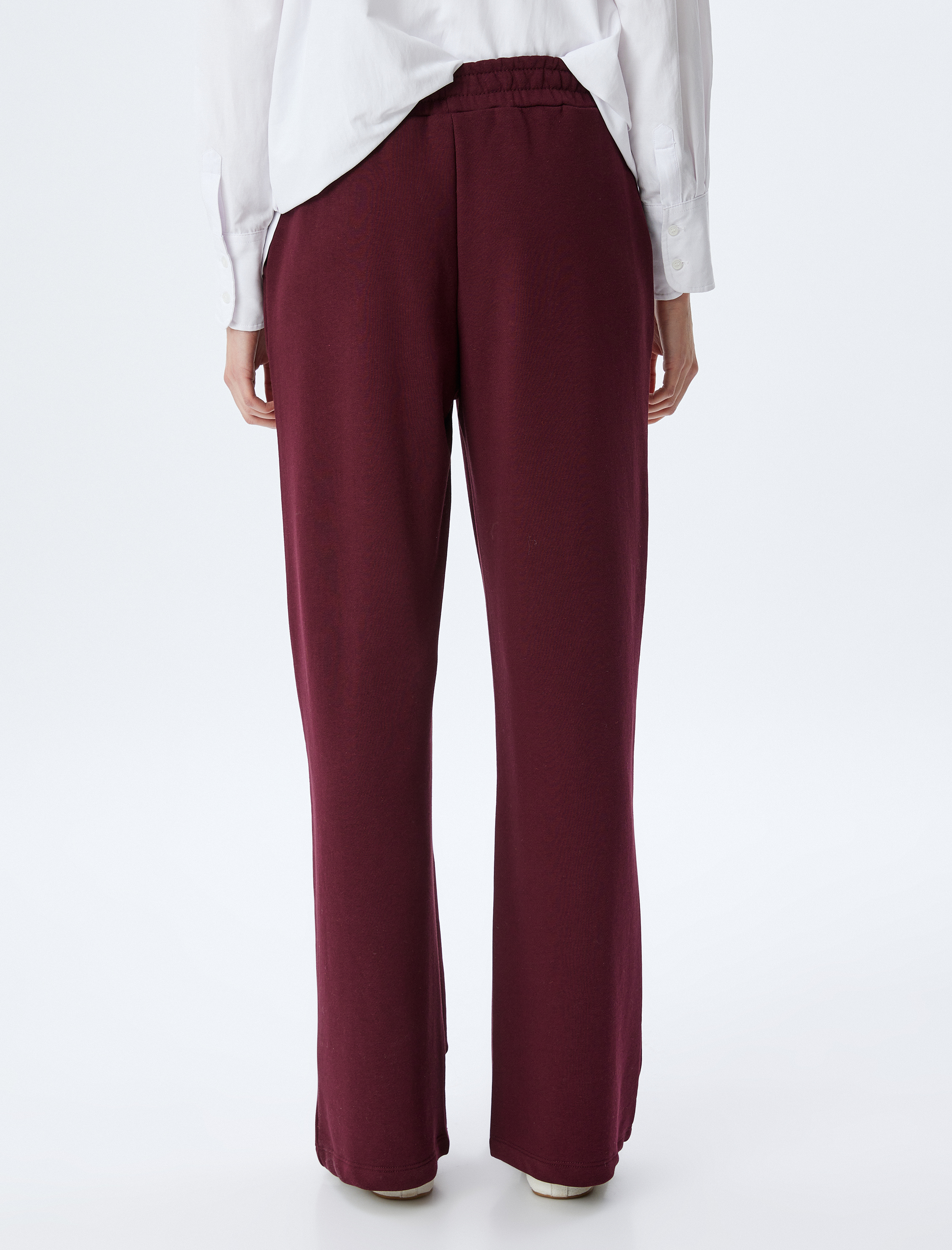   Geniş Paça Beli Lastikli Cepli Şardonlu Rahat Kalıp Eşofman Altı