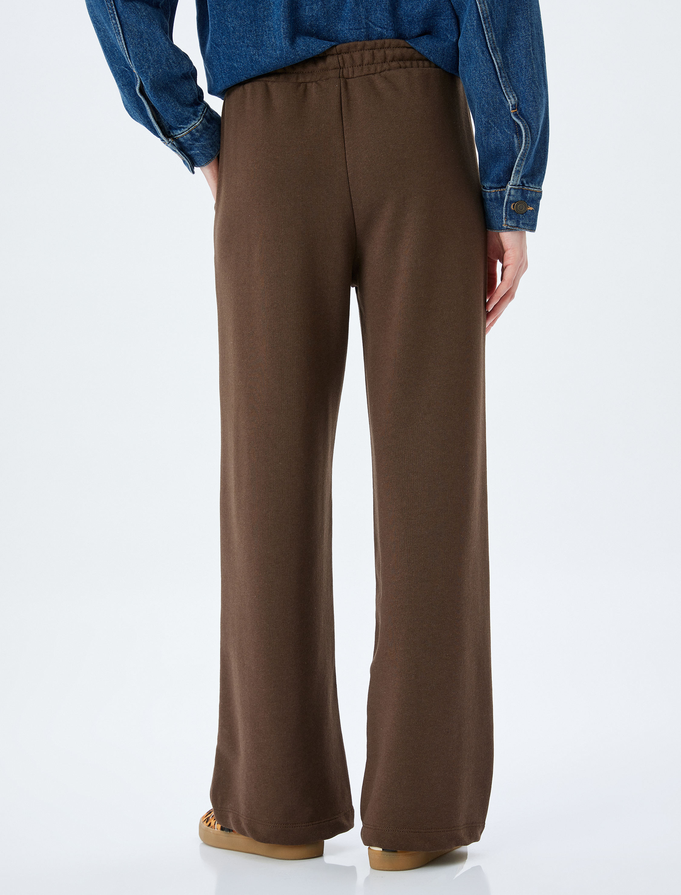   Bol Paça Eşofman Altı Beli Lastikli Cepli Rahat Kalıp