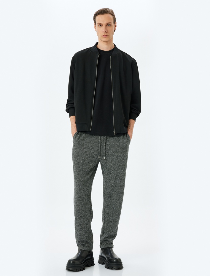  Normal Bel Cepli Beli Bağcıklı Eşofman Altı