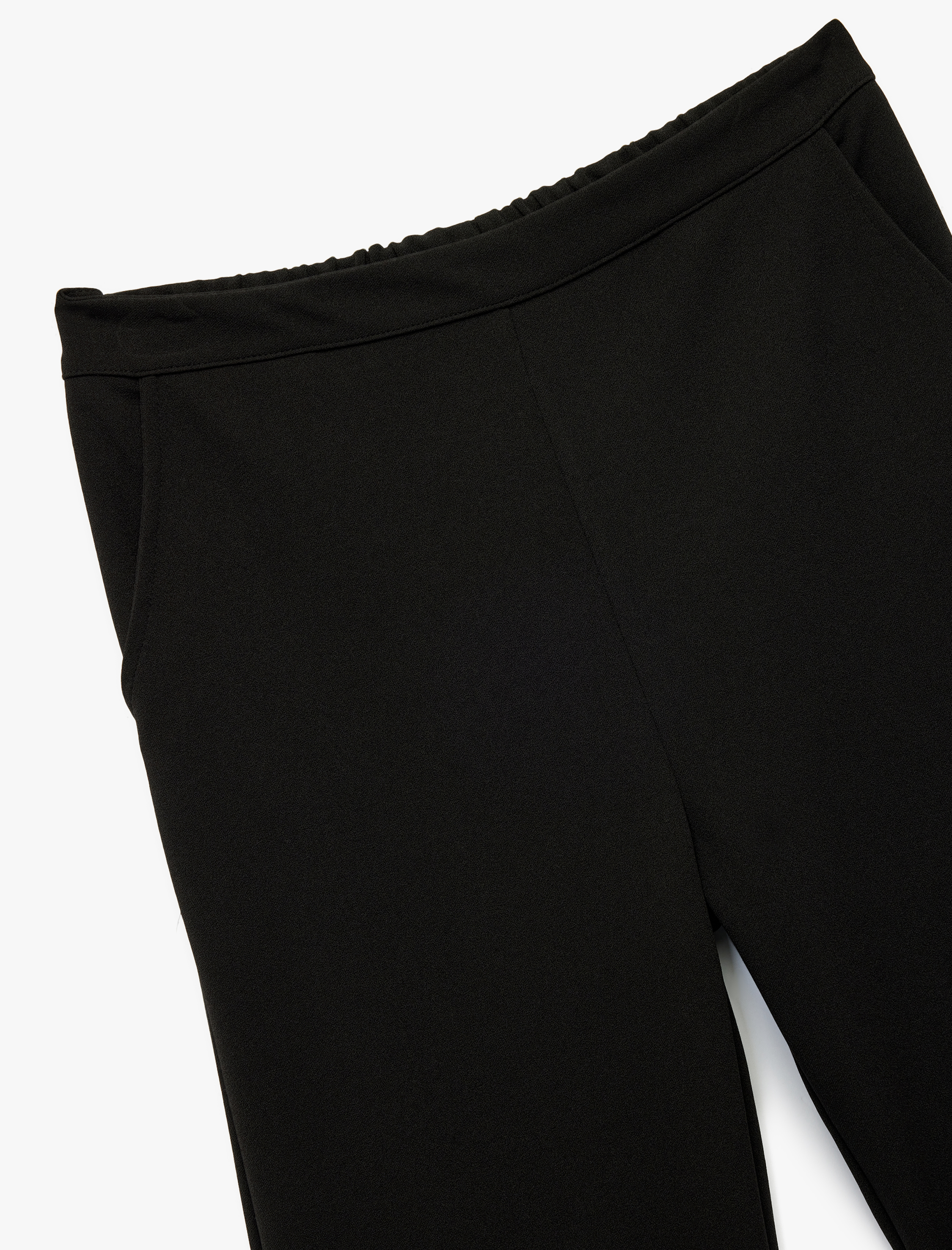  Kız Çocuk Beli Lastikli Cep Detaylı Basic Pantolon