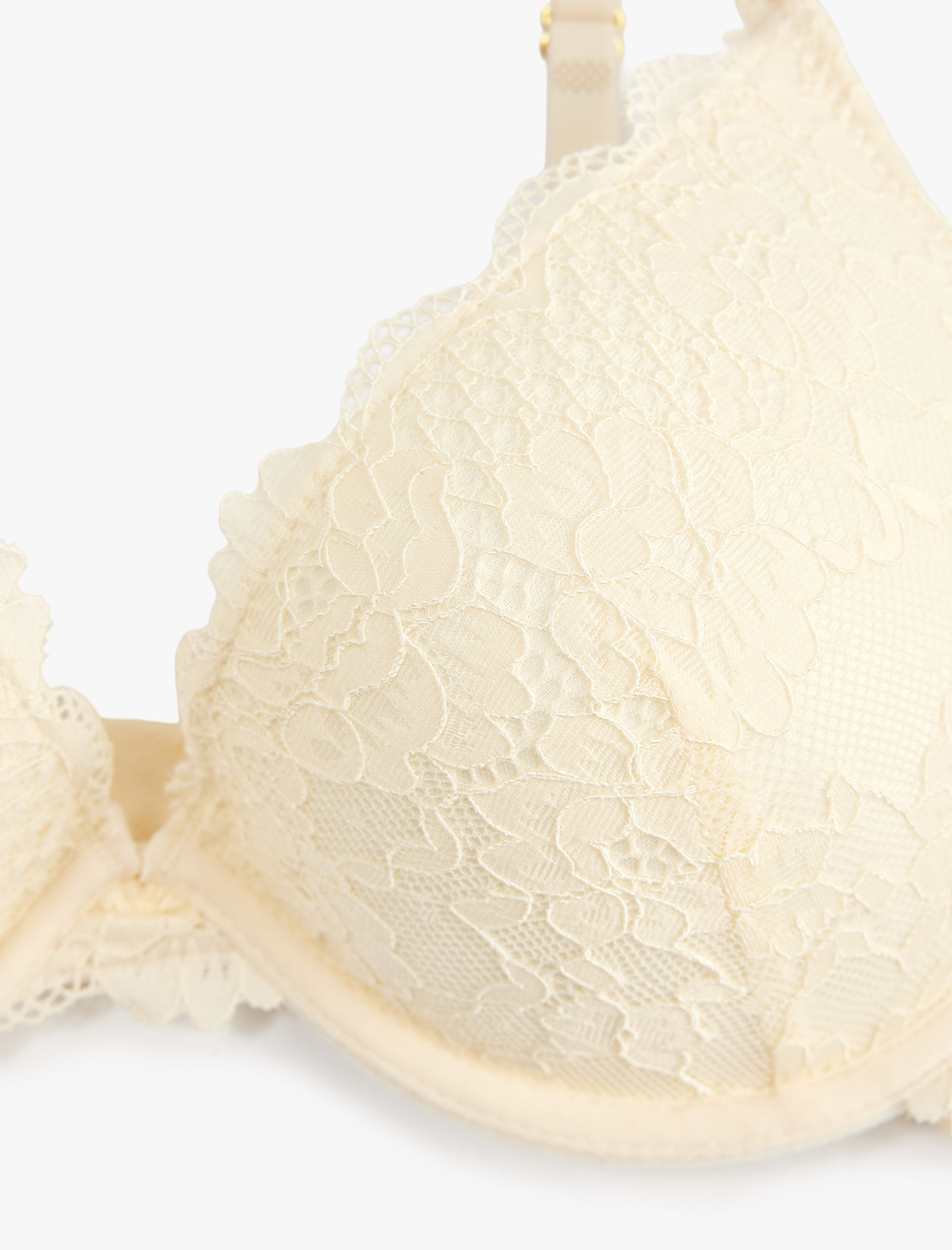   Dantel Detaylı Balenli Push Up Sütyen