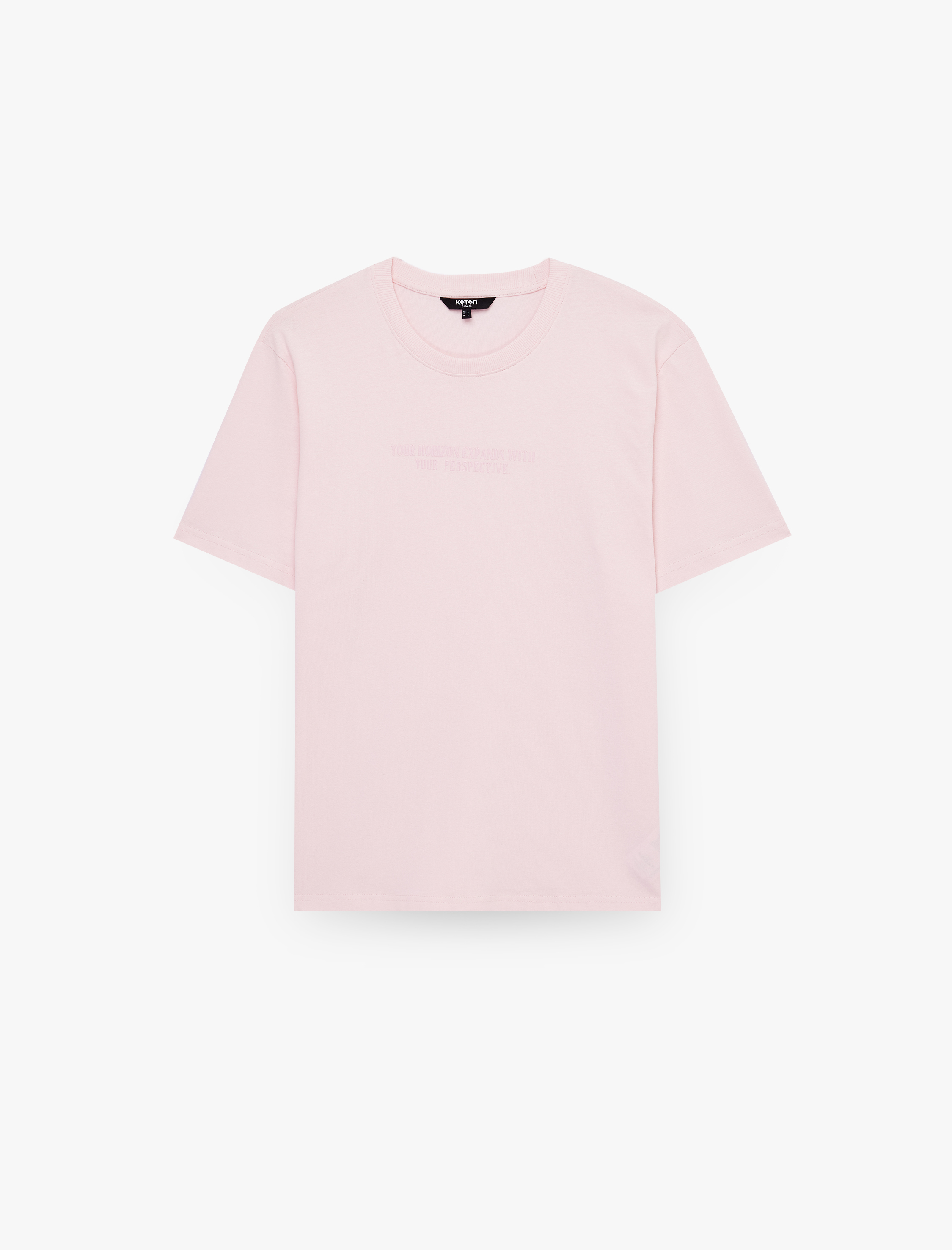   Pamuklu Regular Fit Kısa Kollu Bisiklet Yaka Baskılı Tişört