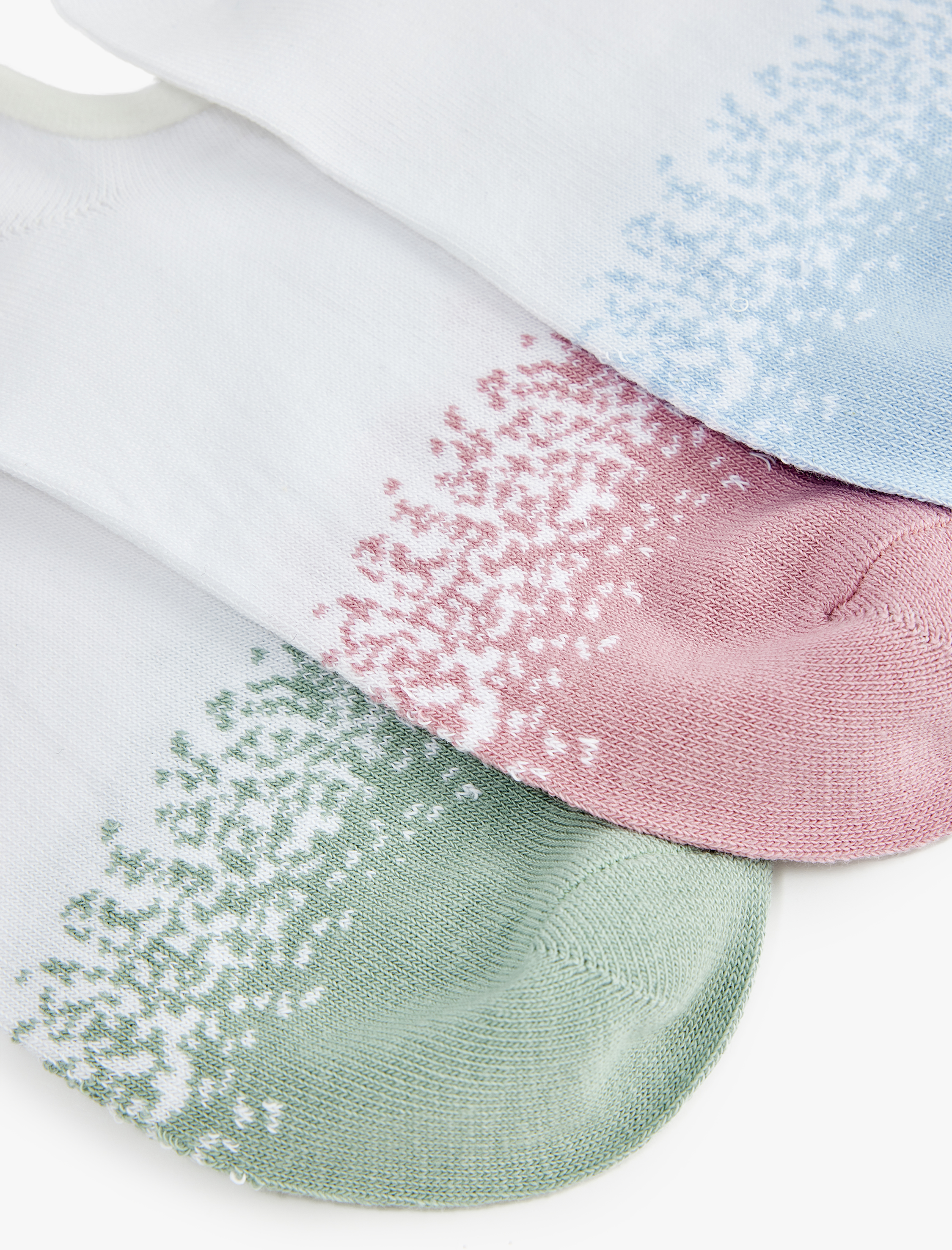  Kadın Pamuklu 3'lü Patik Çorap