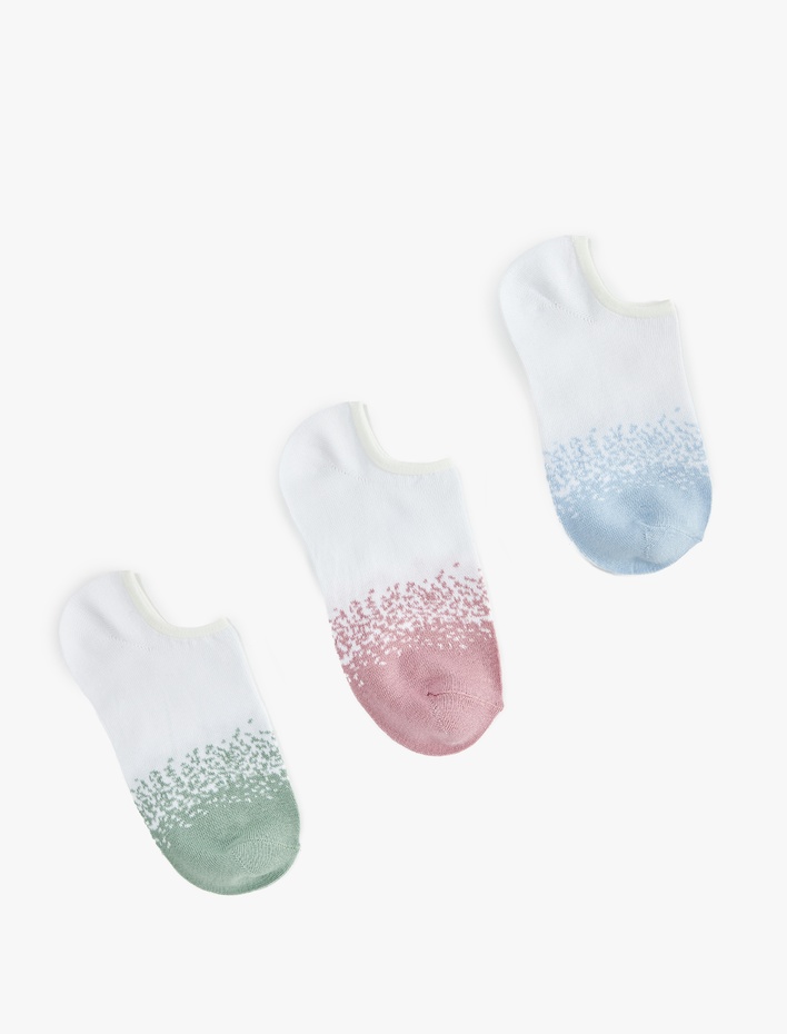 Kadın Pamuklu 3'lü Patik Çorap