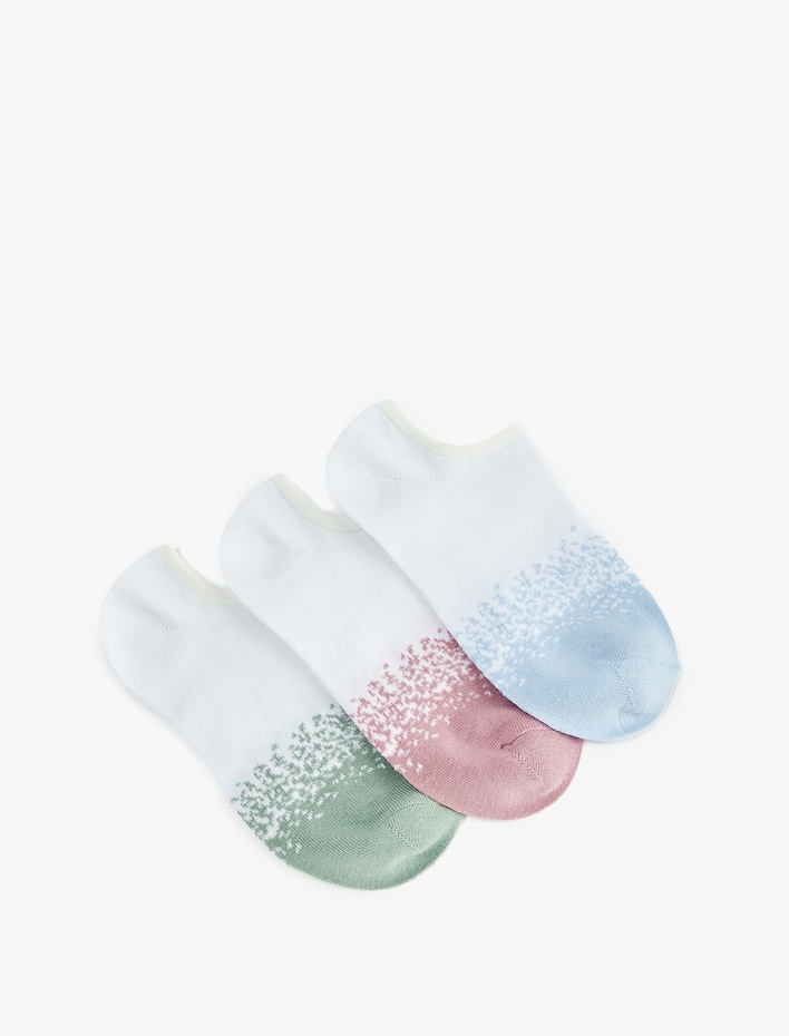 Kadın Pamuklu 3'lü Patik Çorap