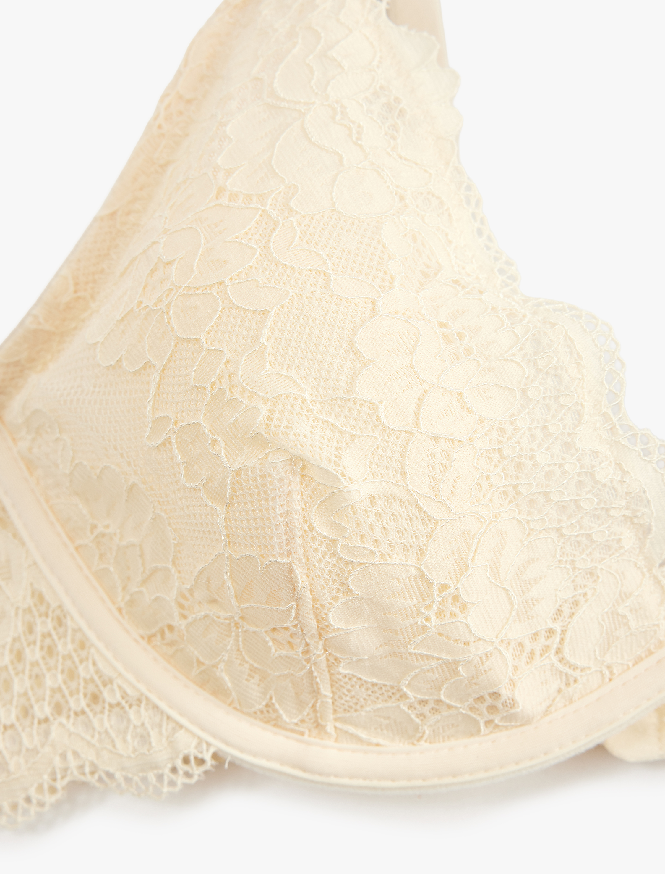   Dantel Detaylı Rahat Kalıp Balenli Sütyen