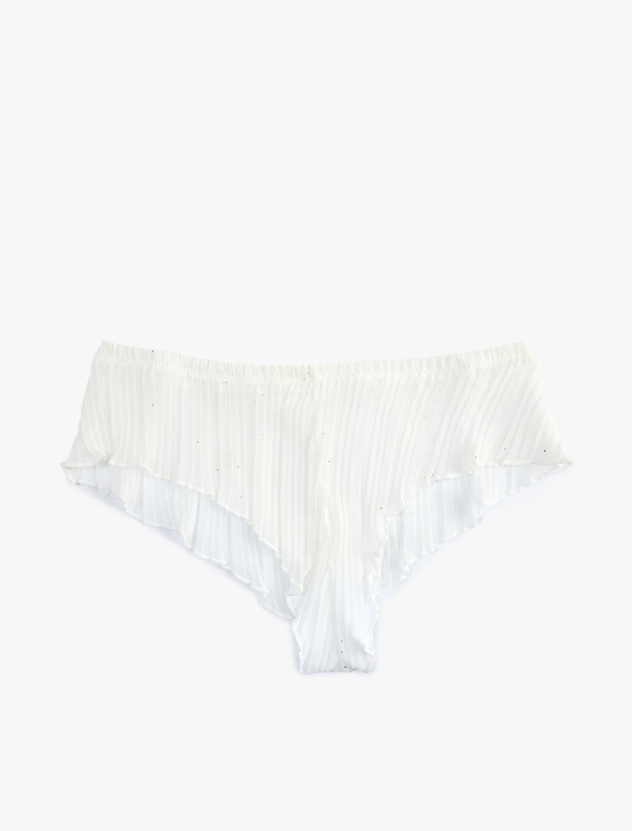  Tül Simli Rahat Kalıp Bridal Hipster Külot