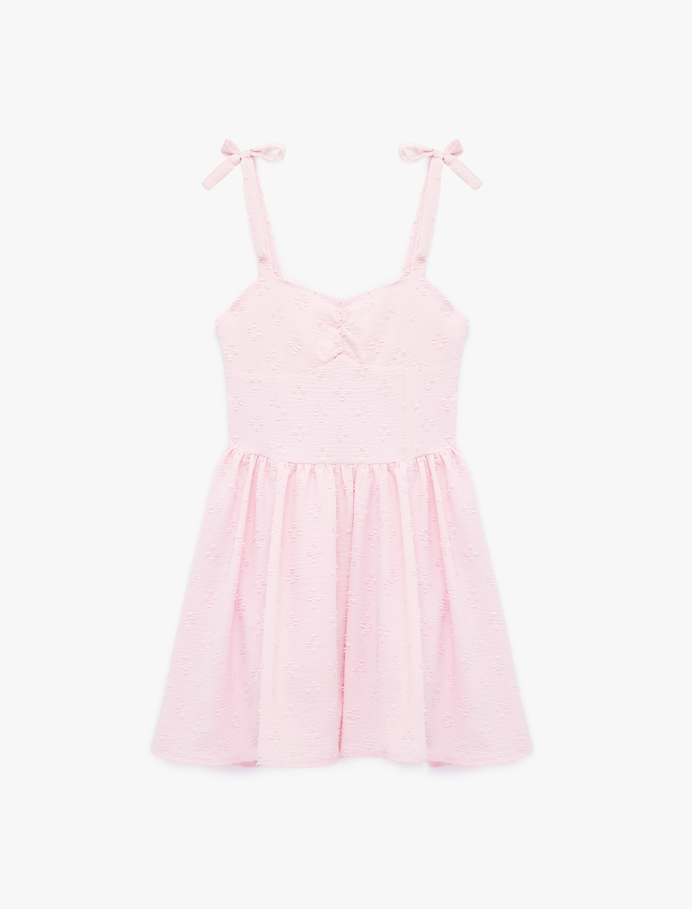   İnce Askılı Gipeli Mini Elbise